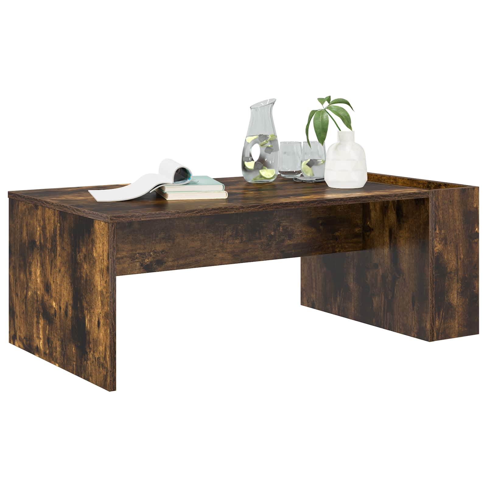Table basse Chêne fumé 95 x 50 x 34 cm Bois d'ingénierie - XIOS
