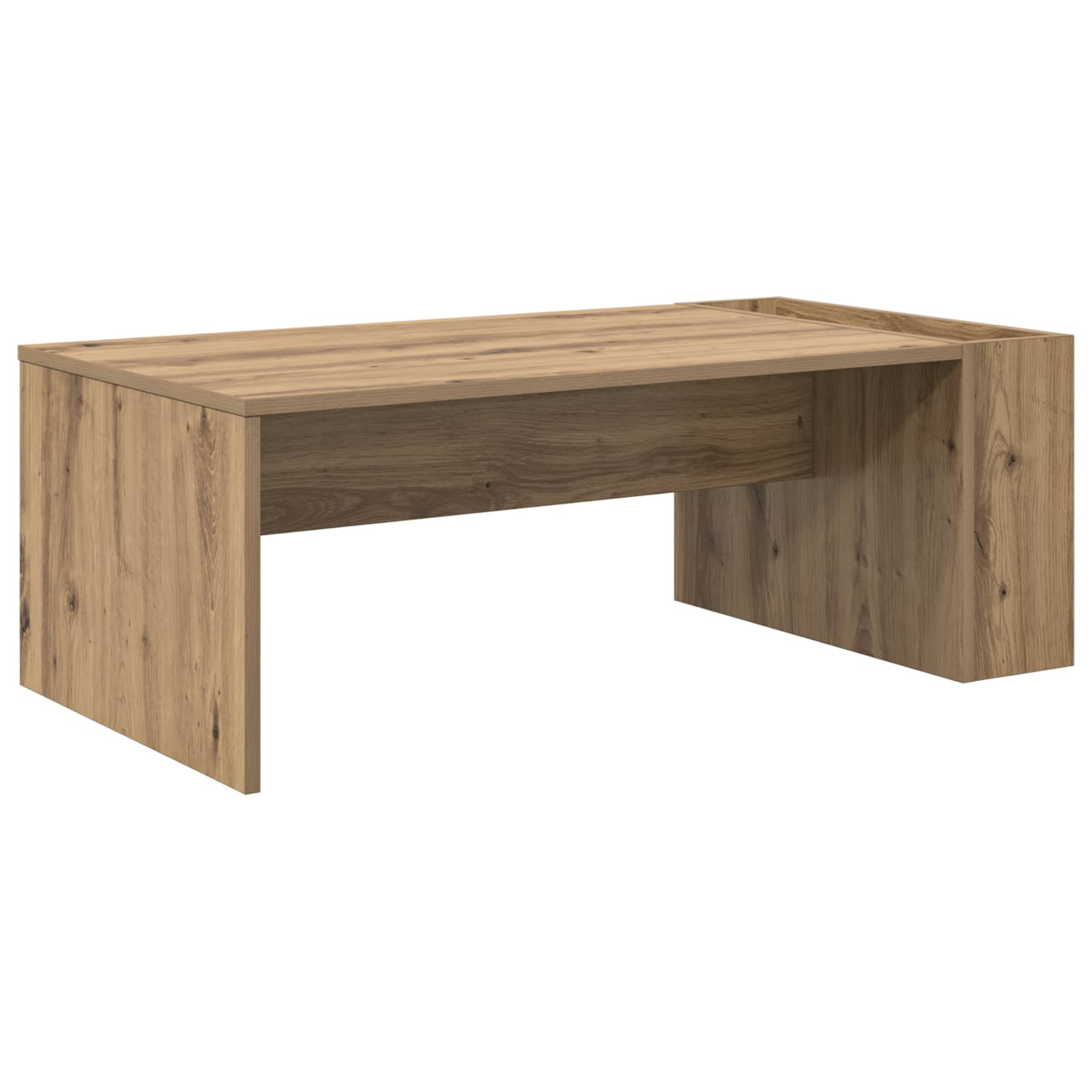 Table basse Chêne artisanal 95 x 50 x 34 cm Bois d'ingénierie - XIOS