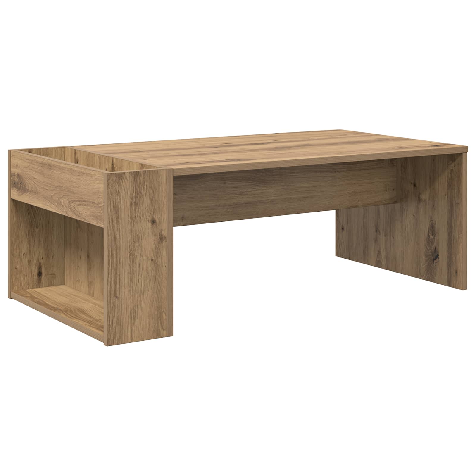 Table basse Chêne artisanal 95 x 50 x 34 cm Bois d'ingénierie - XIOS