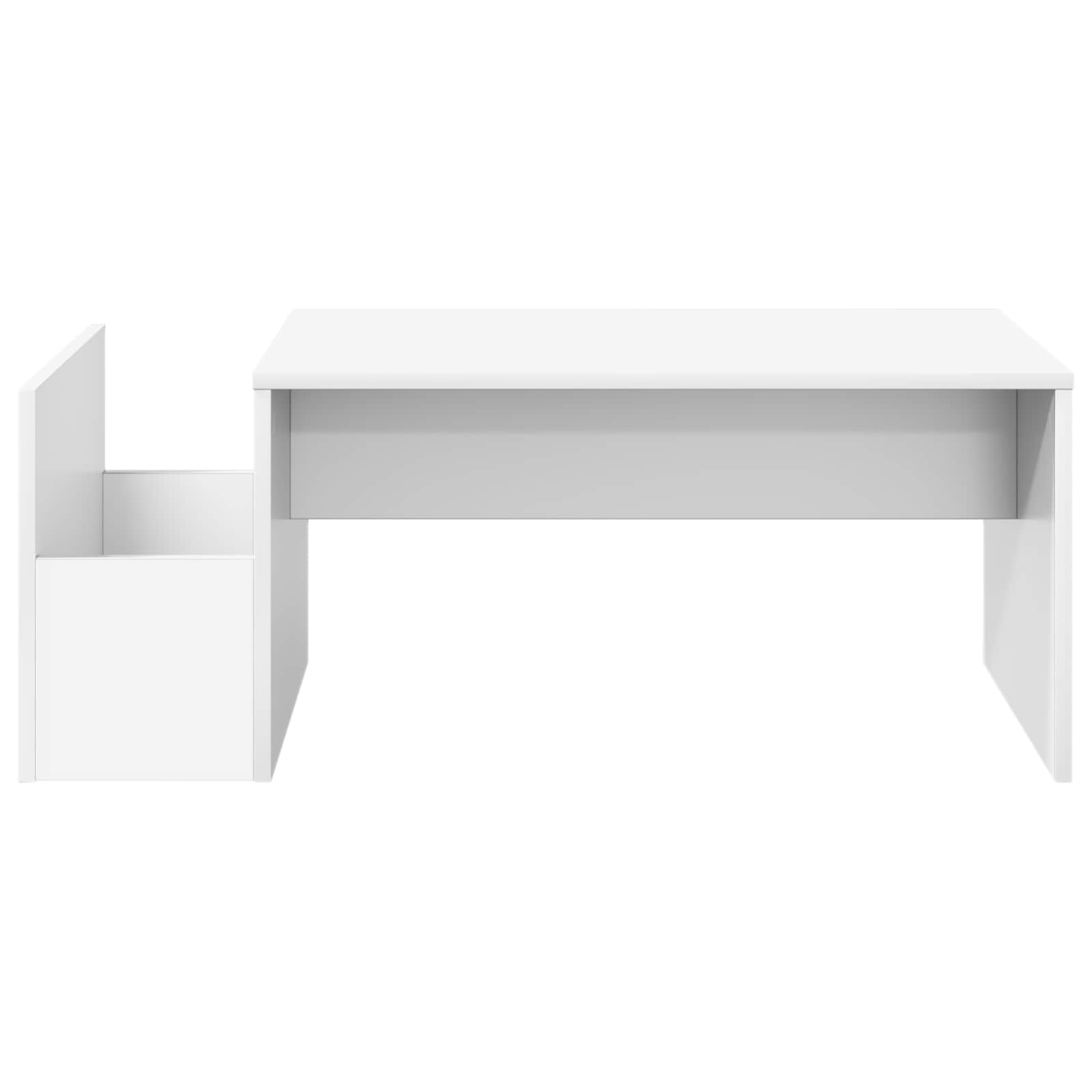 Table basse Blanc 90 x 45 x 35 cm Bois d'ingénierie - XIOS