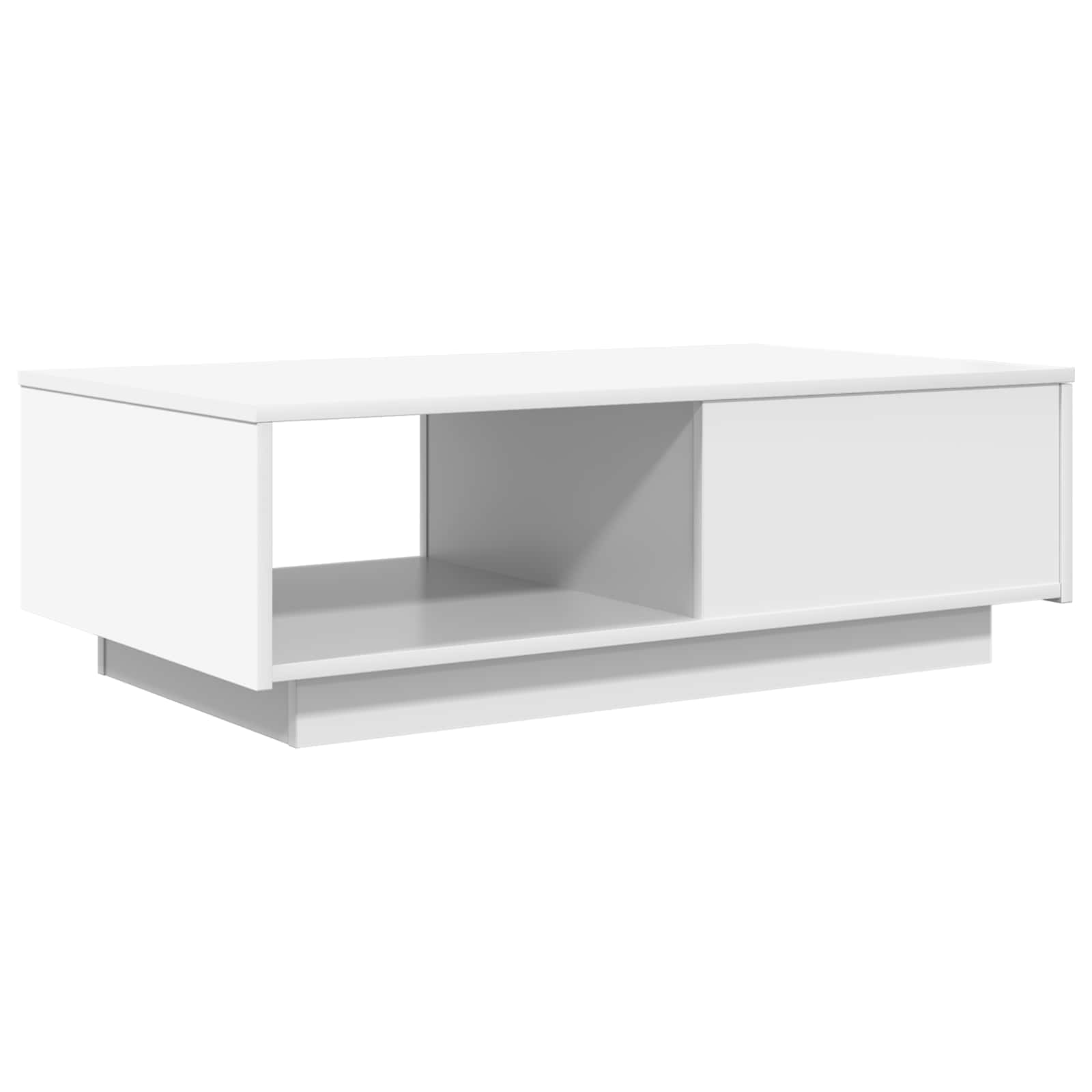 Table basse avec tiroir Blanc 95 x 55 x 31 cm Bois d'ingénierie - XIOS