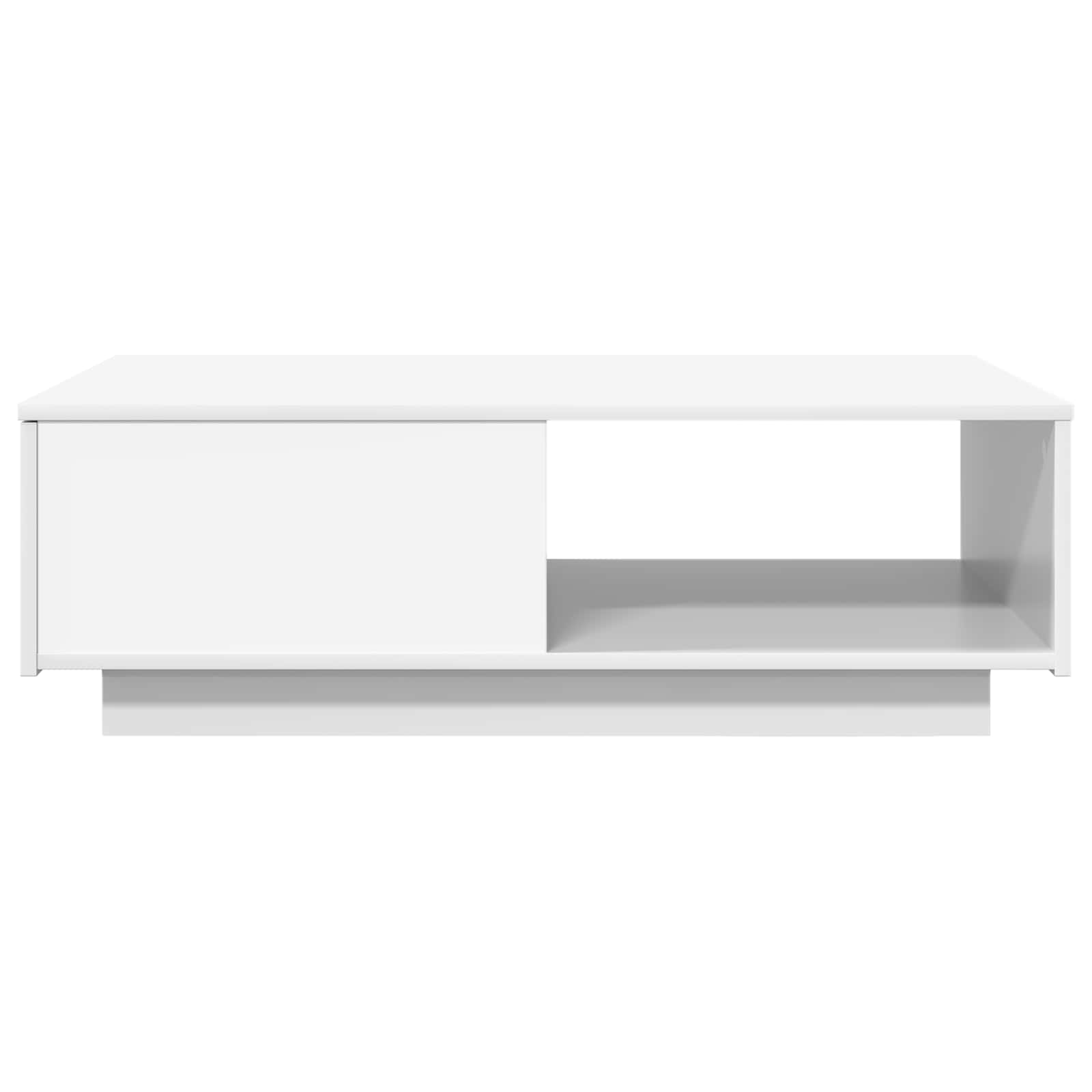 Table basse avec tiroir Blanc 95 x 55 x 31 cm Bois d'ingénierie - XIOS