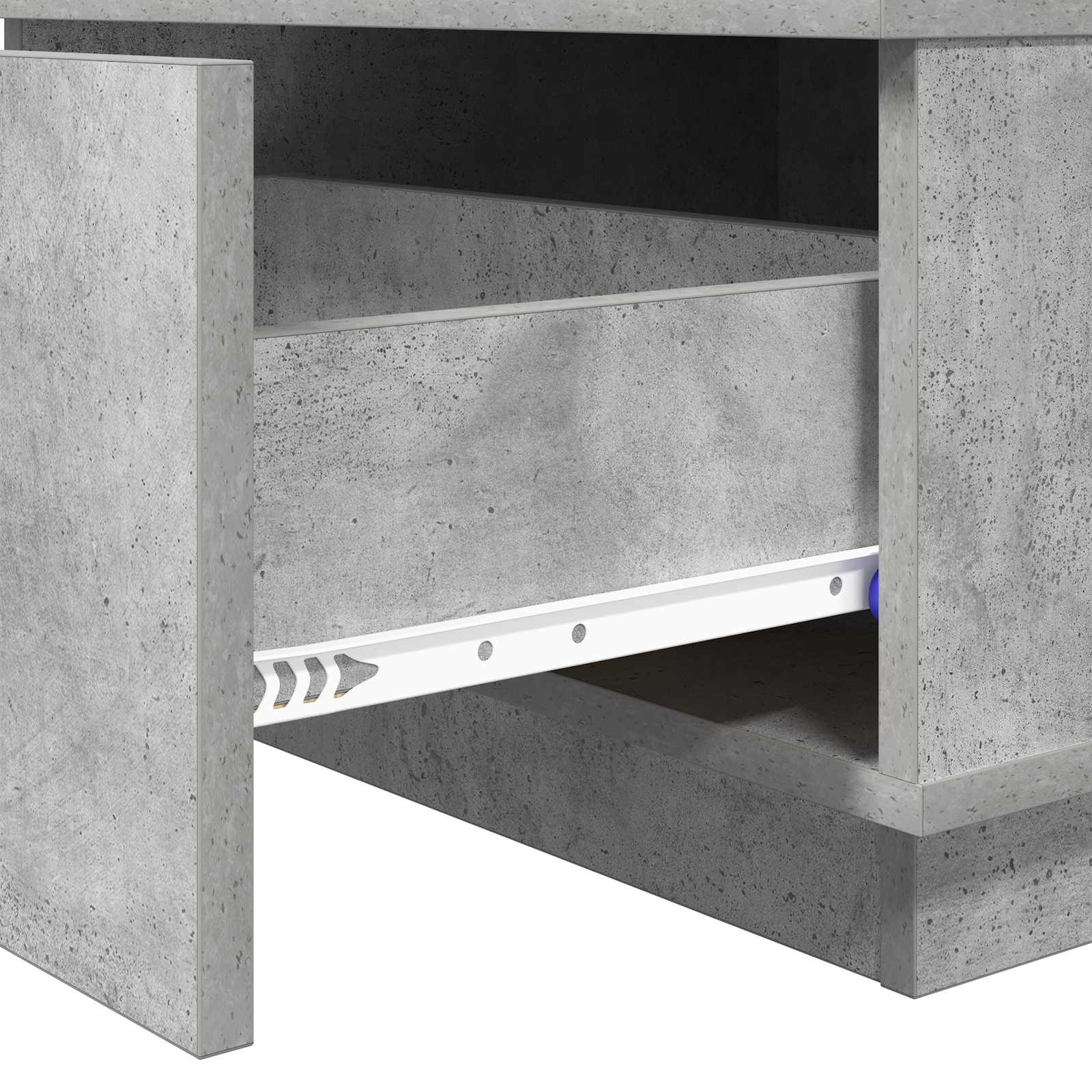 Table basse Gris béton 95 x 55 x 31 cm Bois d'ingénierie - XIOS