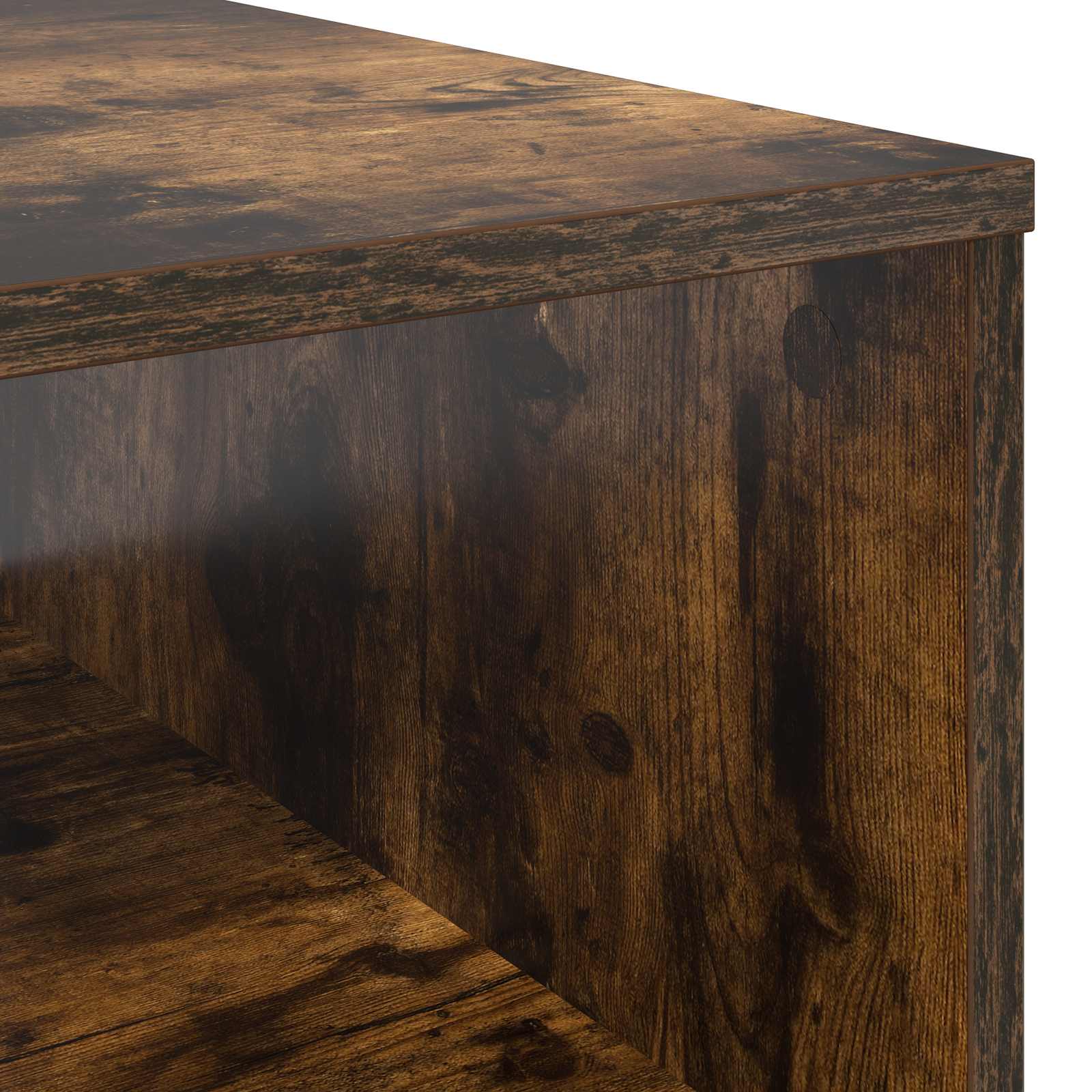 Table basse Chêne fumé 95 x 55 x 31 cm Bois d'ingénierie - XIOS