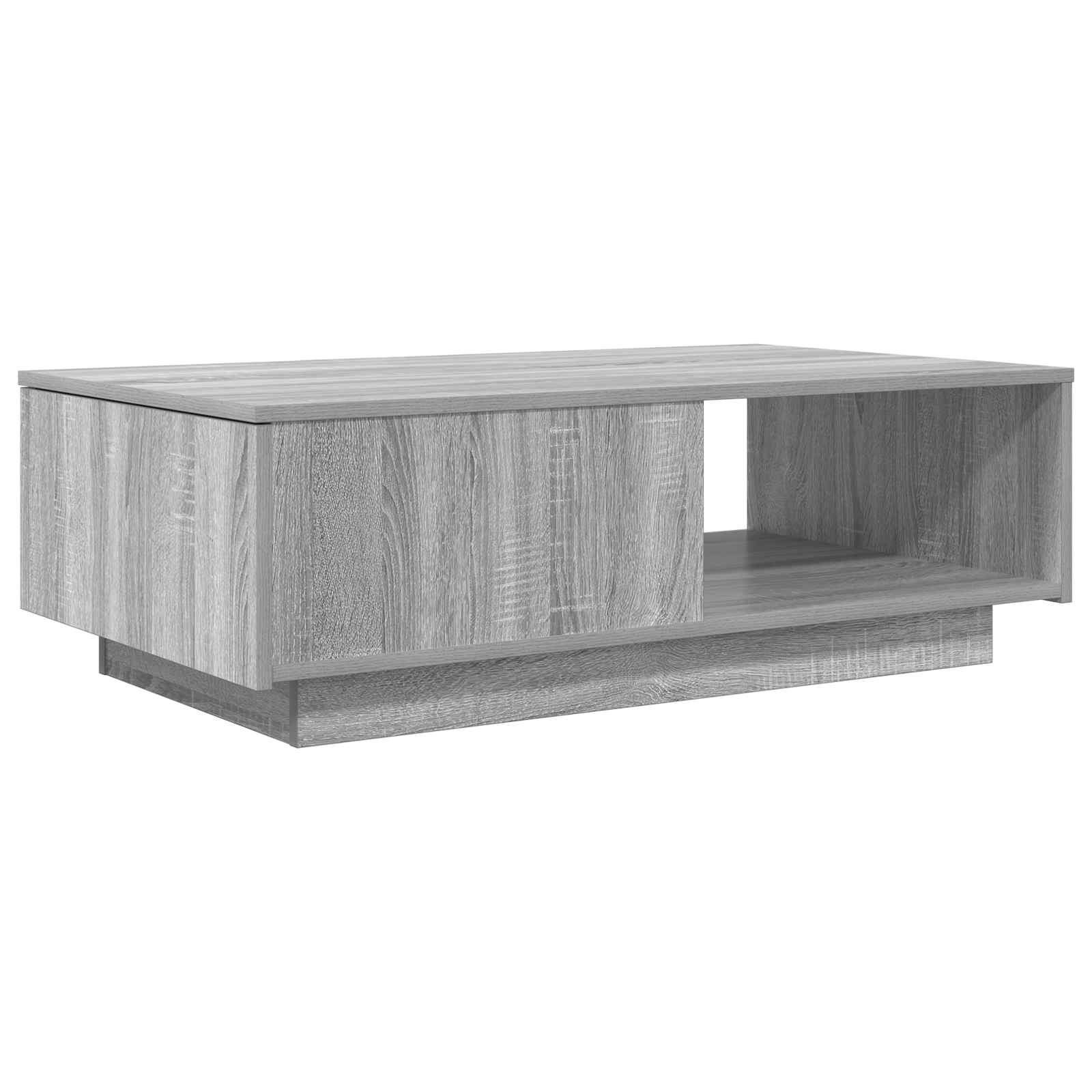 Table basse Gris Sonoma 95 x 55 x 31 cm Bois d'ingénierie - XIOS