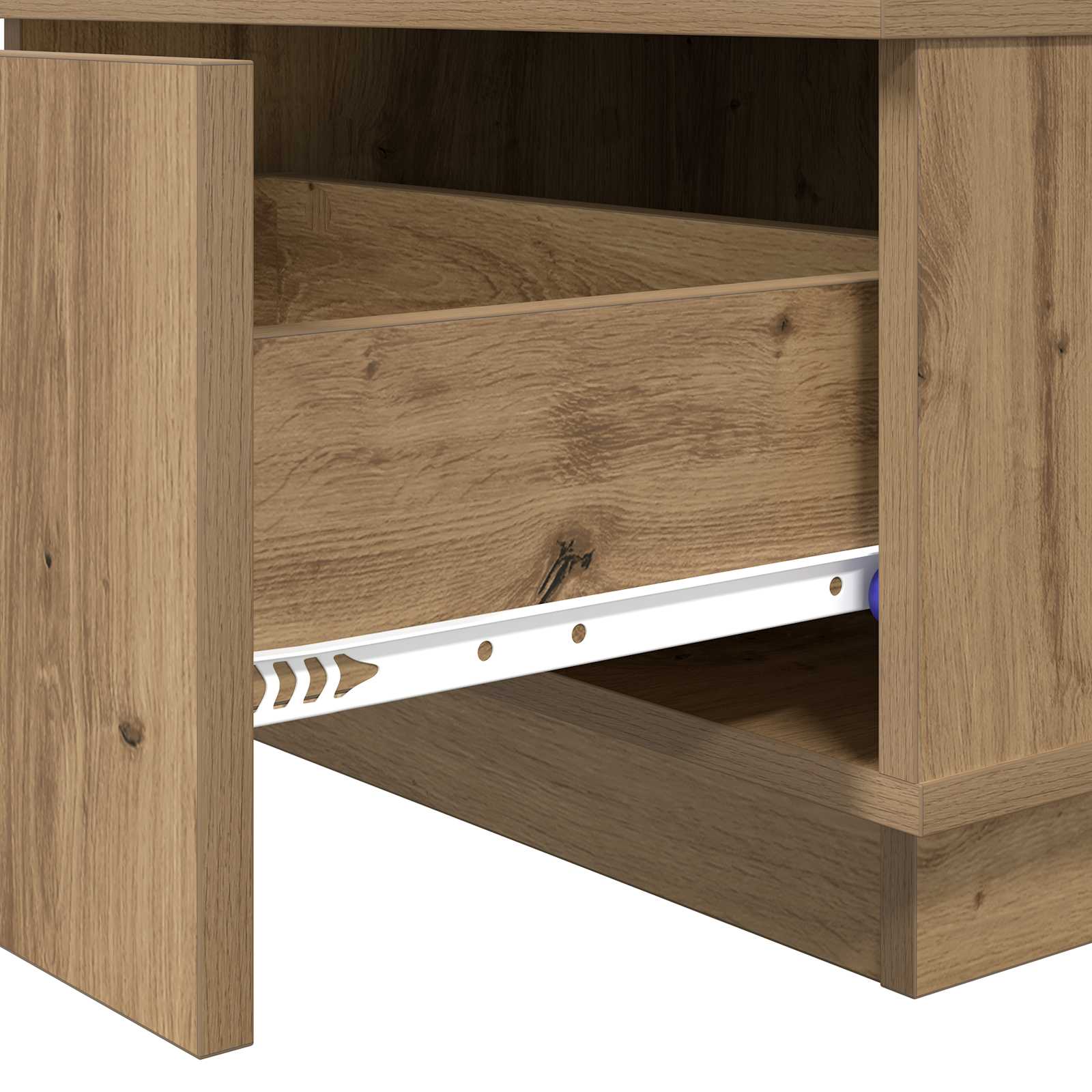 Table basse Chêne artisanal 95 x 55 x 31 cm Bois d'ingénierie - XIOS