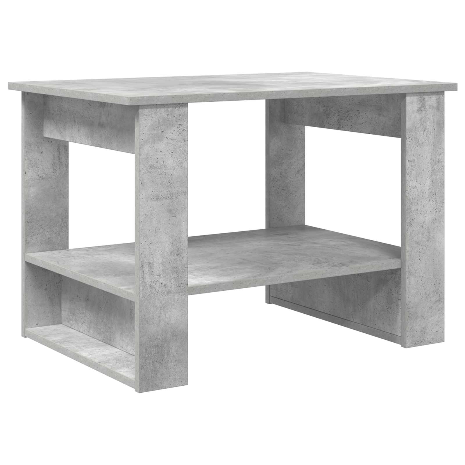 Table basse Gris béton 72 x 50 x 50 cm Bois d'ingénierie - XIOS