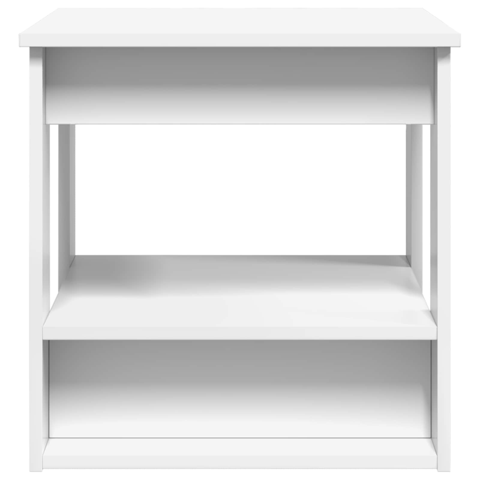 Table basse Blanc 51 x 50 x 50 cm Bois d'ingénierie - XIOS