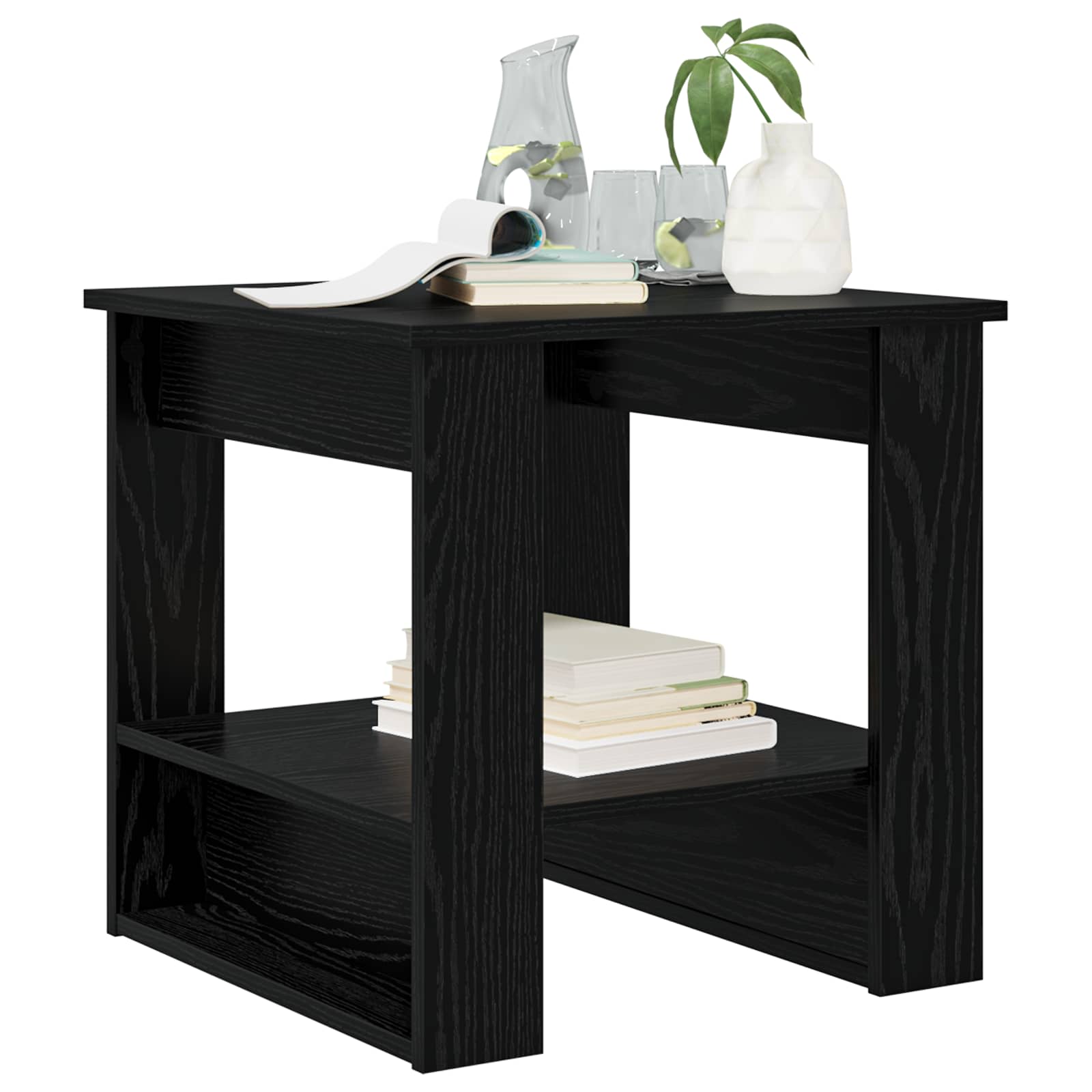 Table basse Chêne noir 51 x 50 x 50 cm Bois d'ingénierie - XIOS