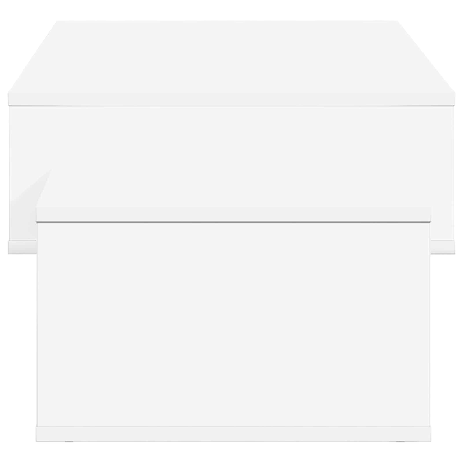 Table basse Blanc 105 x 50 x 32,5 cm Bois d'ingénierie - XIOS