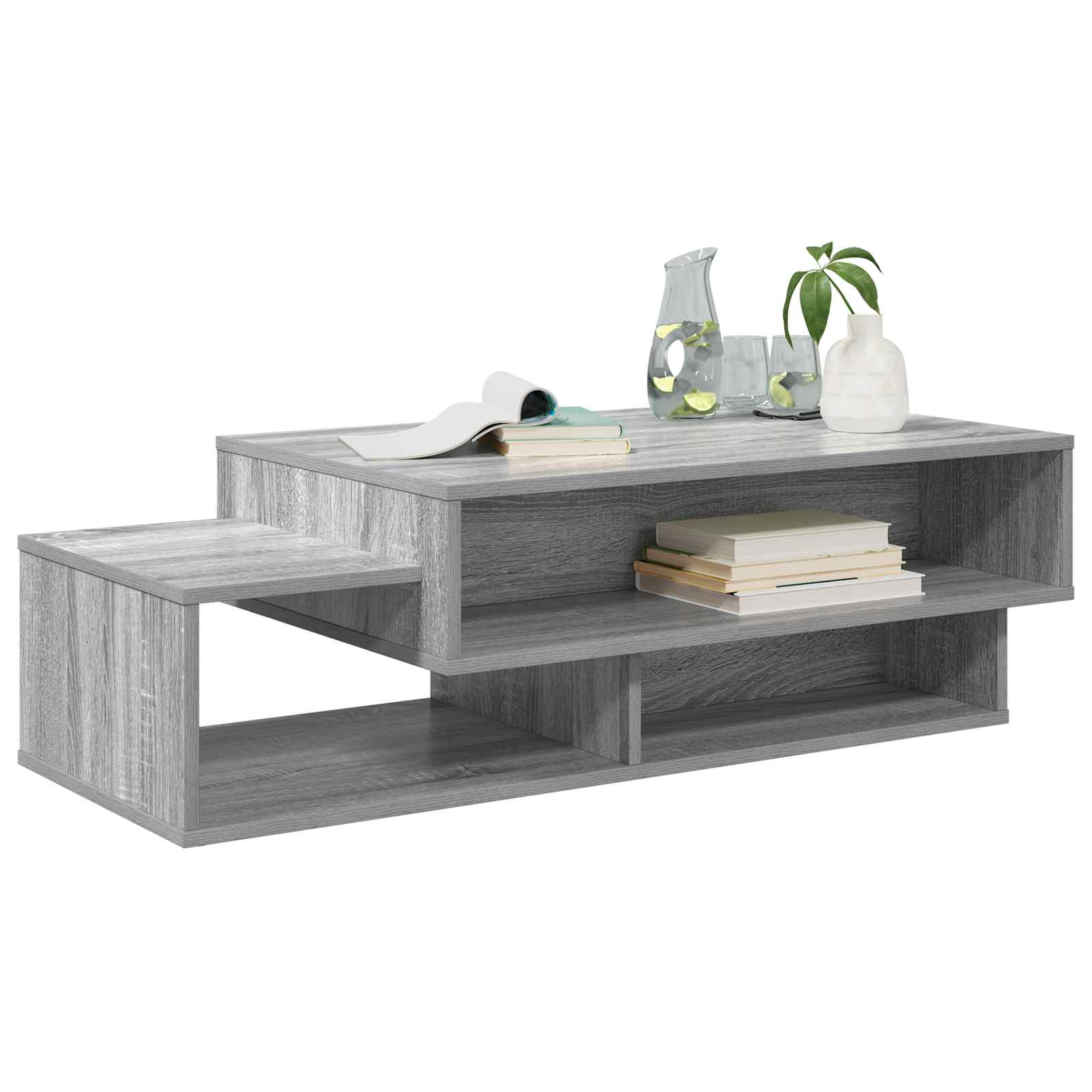 Table basse Gris Sonoma 105 x 50 x 32,5 cm Bois d'ingénierie - XIOS