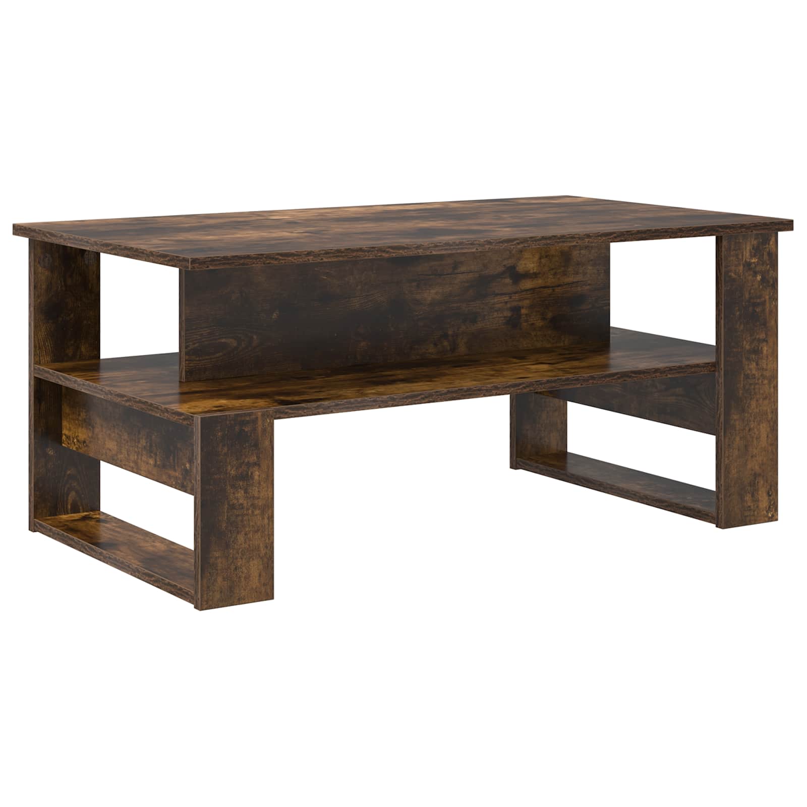 Table basse Chêne fumé 90 x 50 x 40 cm Bois d'ingénierie - XIOS