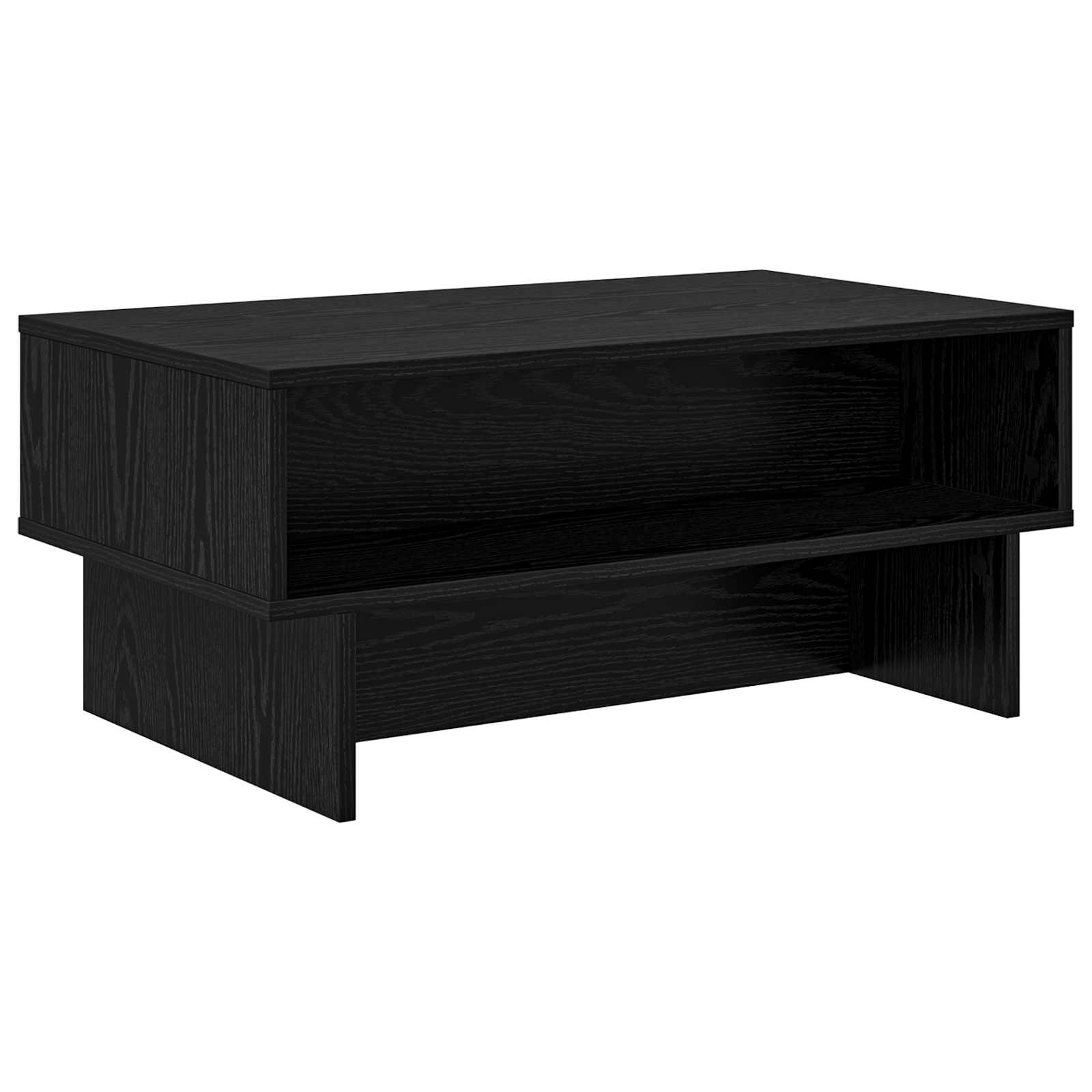 Table basse Chêne noir 80 x 46 x 35 cm Bois d'ingénierie - XIOS