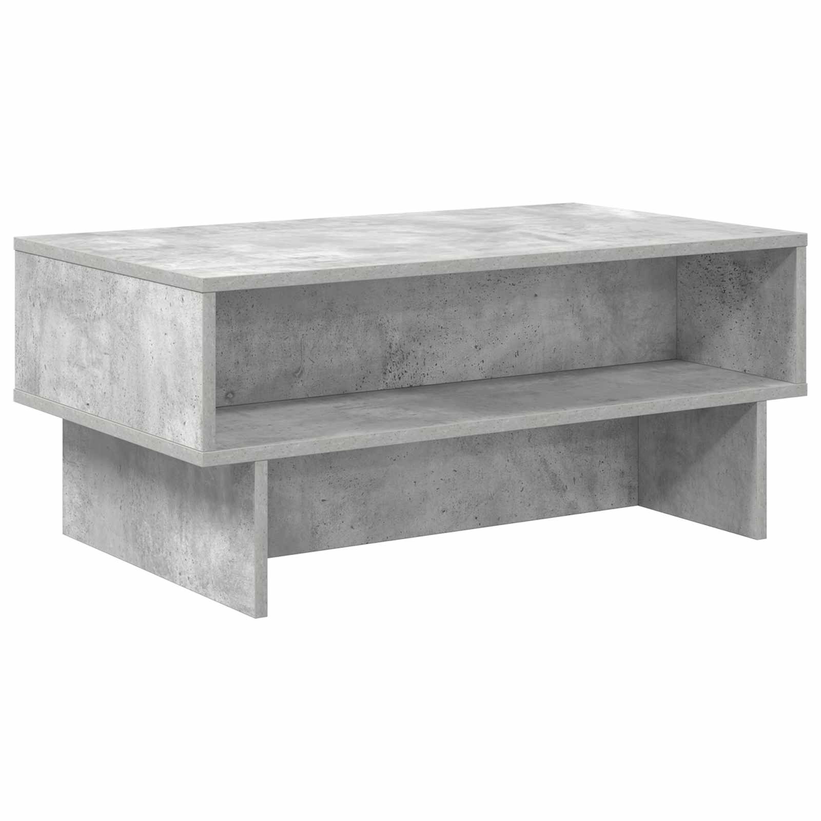 Table basse Gris béton 80 x 46 x 35 cm Bois d'ingénierie - XIOS