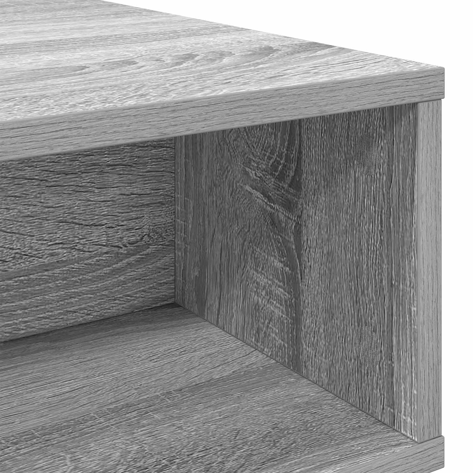 Table basse Gris Sonoma 80 x 46 x 35 cm Bois d'ingénierie - XIOS