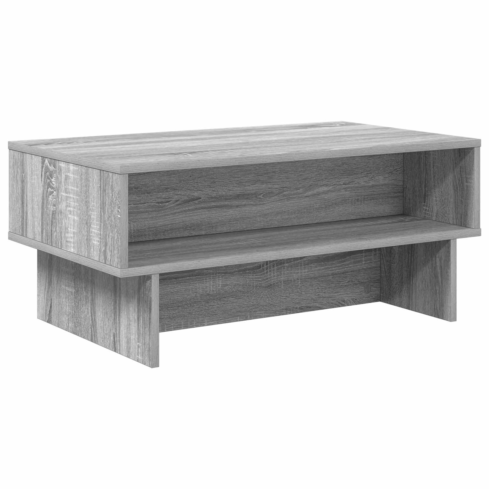 Table basse Gris Sonoma 80 x 46 x 35 cm Bois d'ingénierie - XIOS