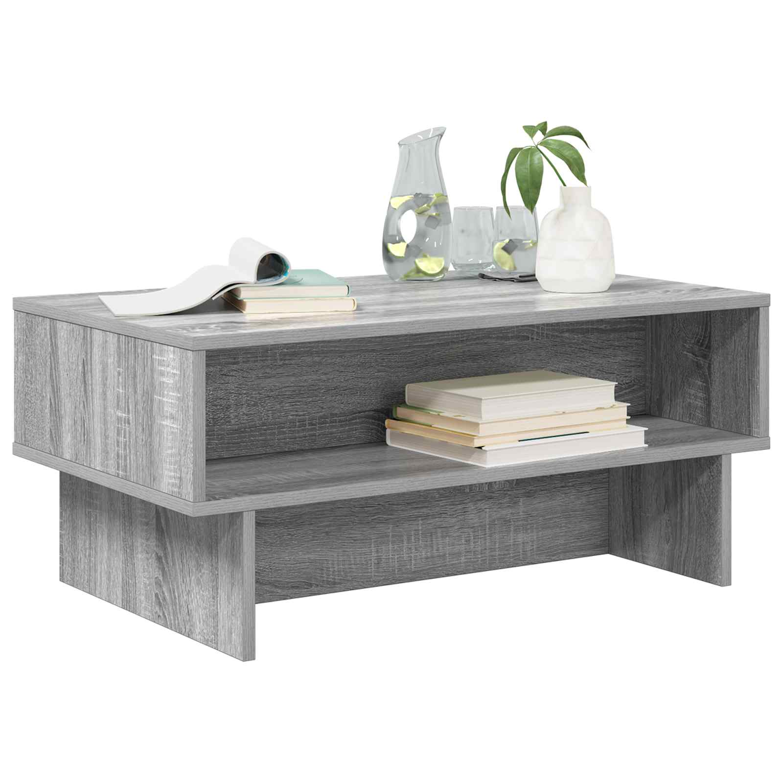 Table basse Gris Sonoma 80 x 46 x 35 cm Bois d'ingénierie - XIOS