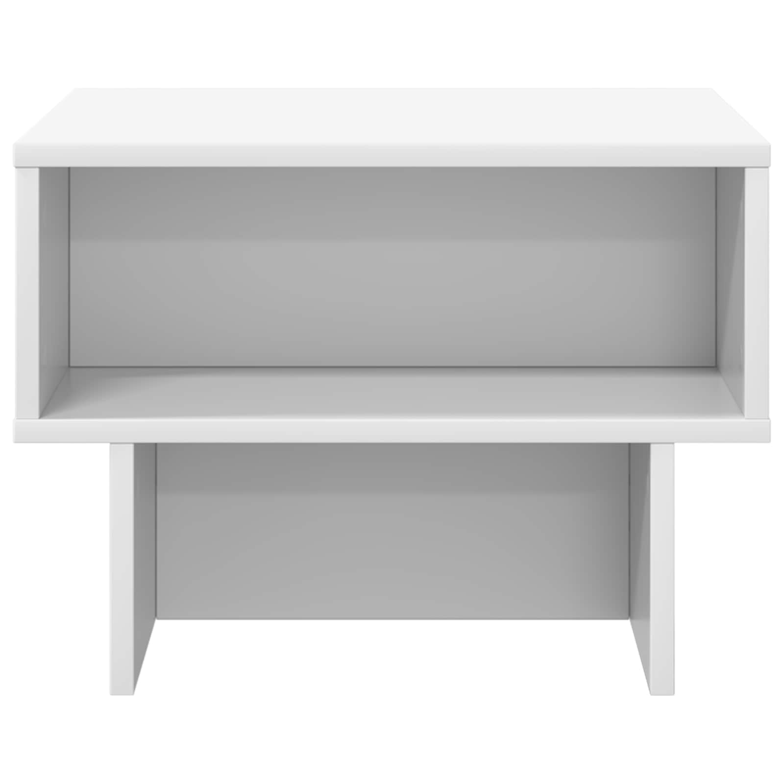 Table basse Blanc 48 x 46 x 35 cm Bois d'ingénierie - XIOS