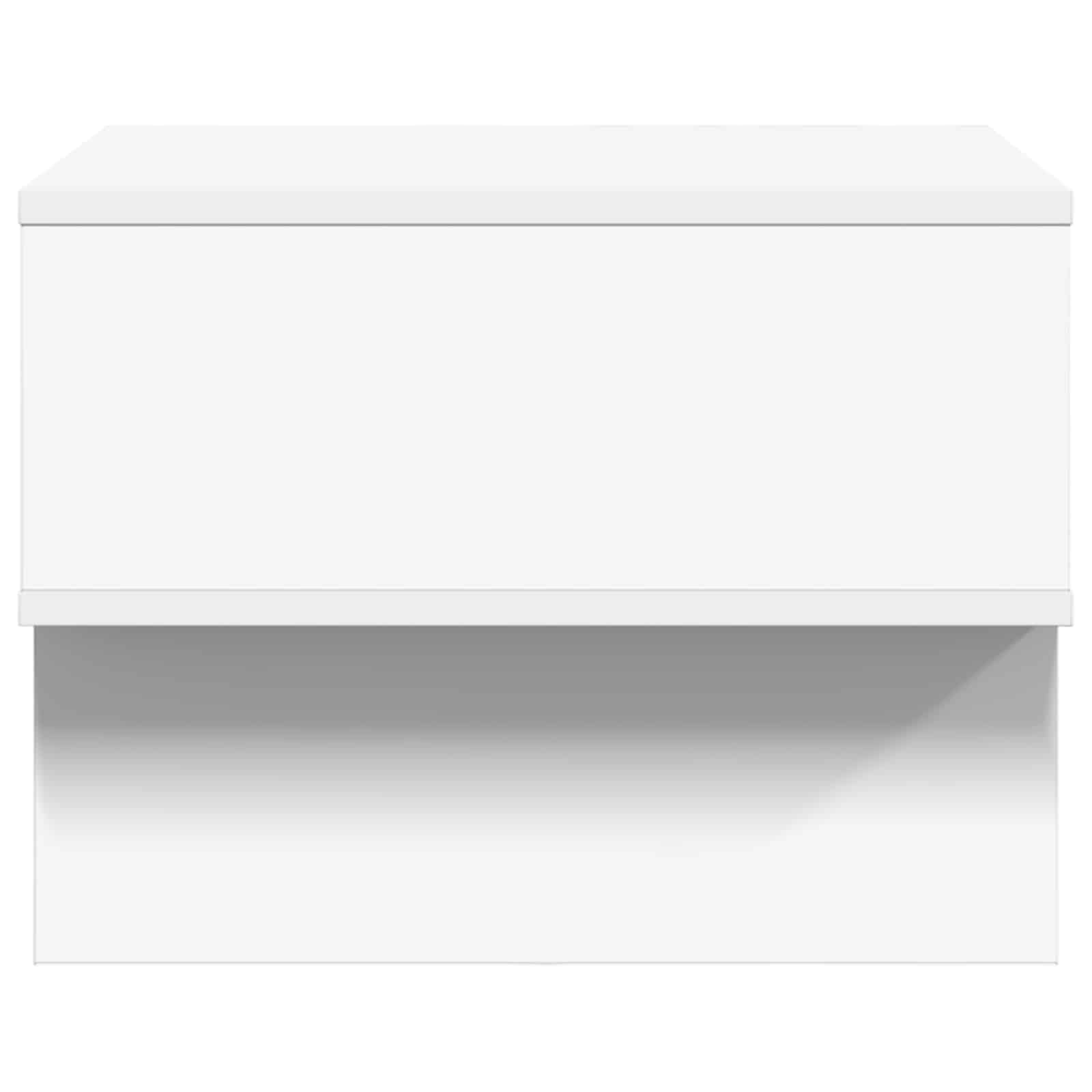 Table basse Blanc 48 x 46 x 35 cm Bois d'ingénierie - XIOS