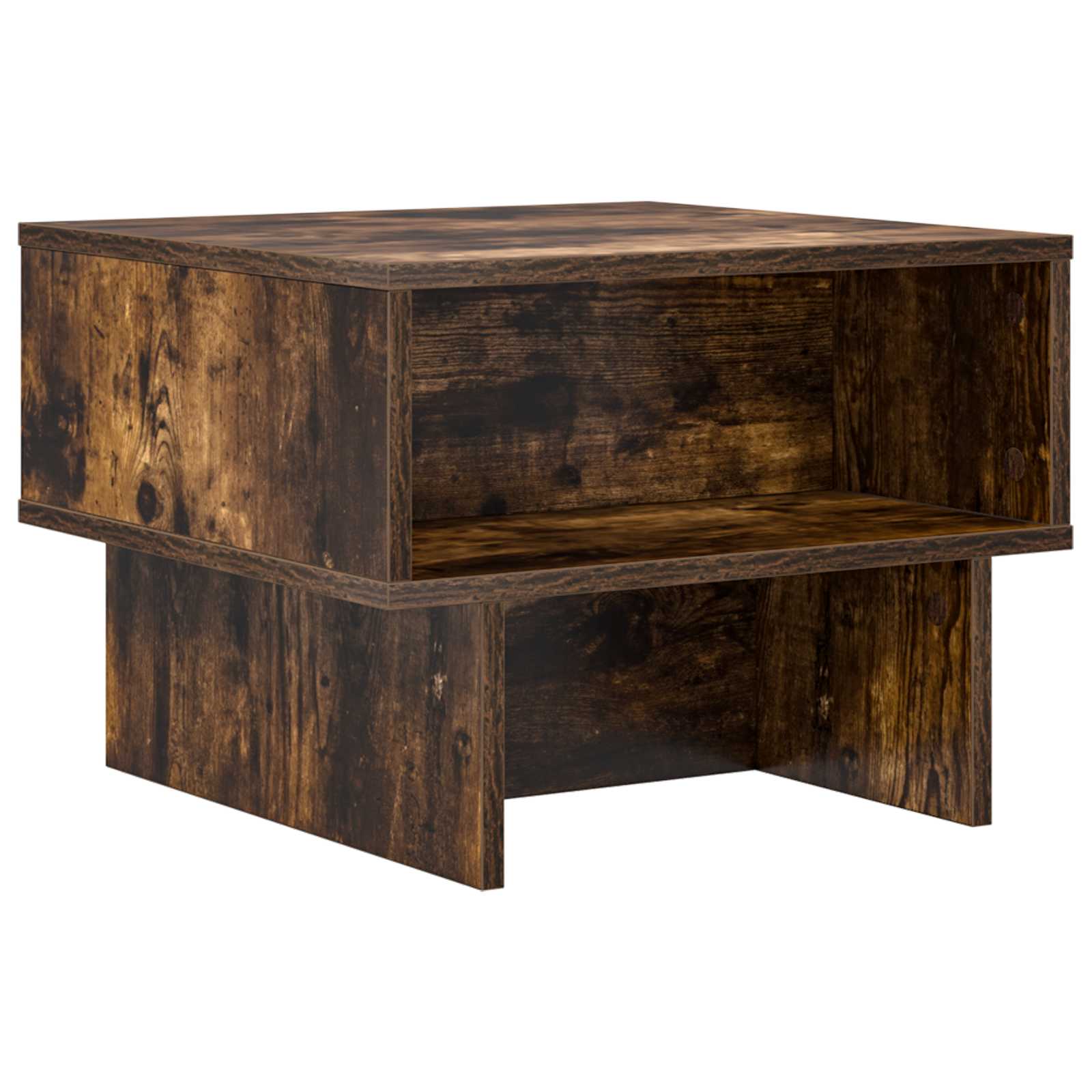 Table basse Chêne fumé 48 x 46 x 35 cm Bois d'ingénierie - XIOS