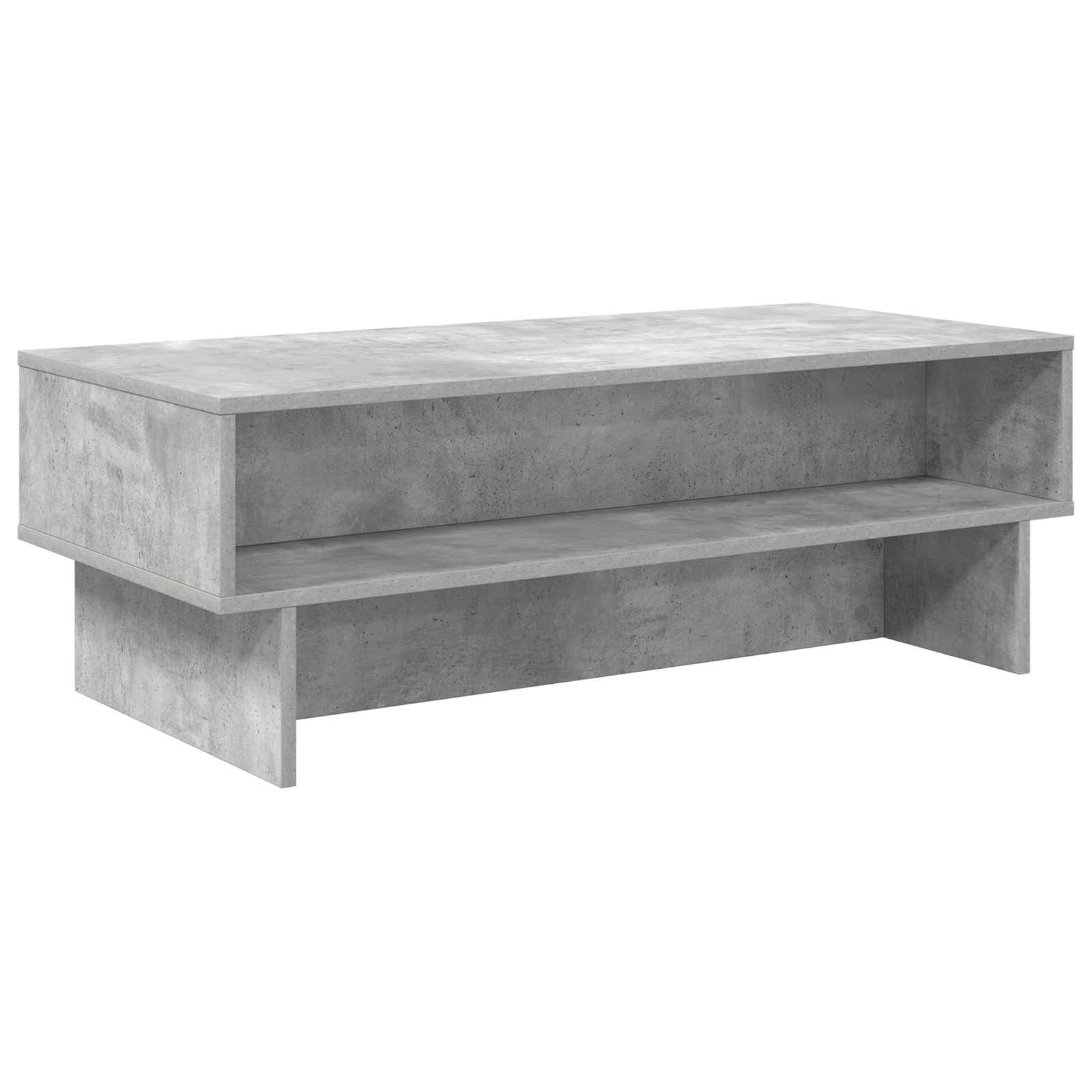 Table basse Gris béton 100 x 46 x 35 cm Bois d'ingénierie - XIOS
