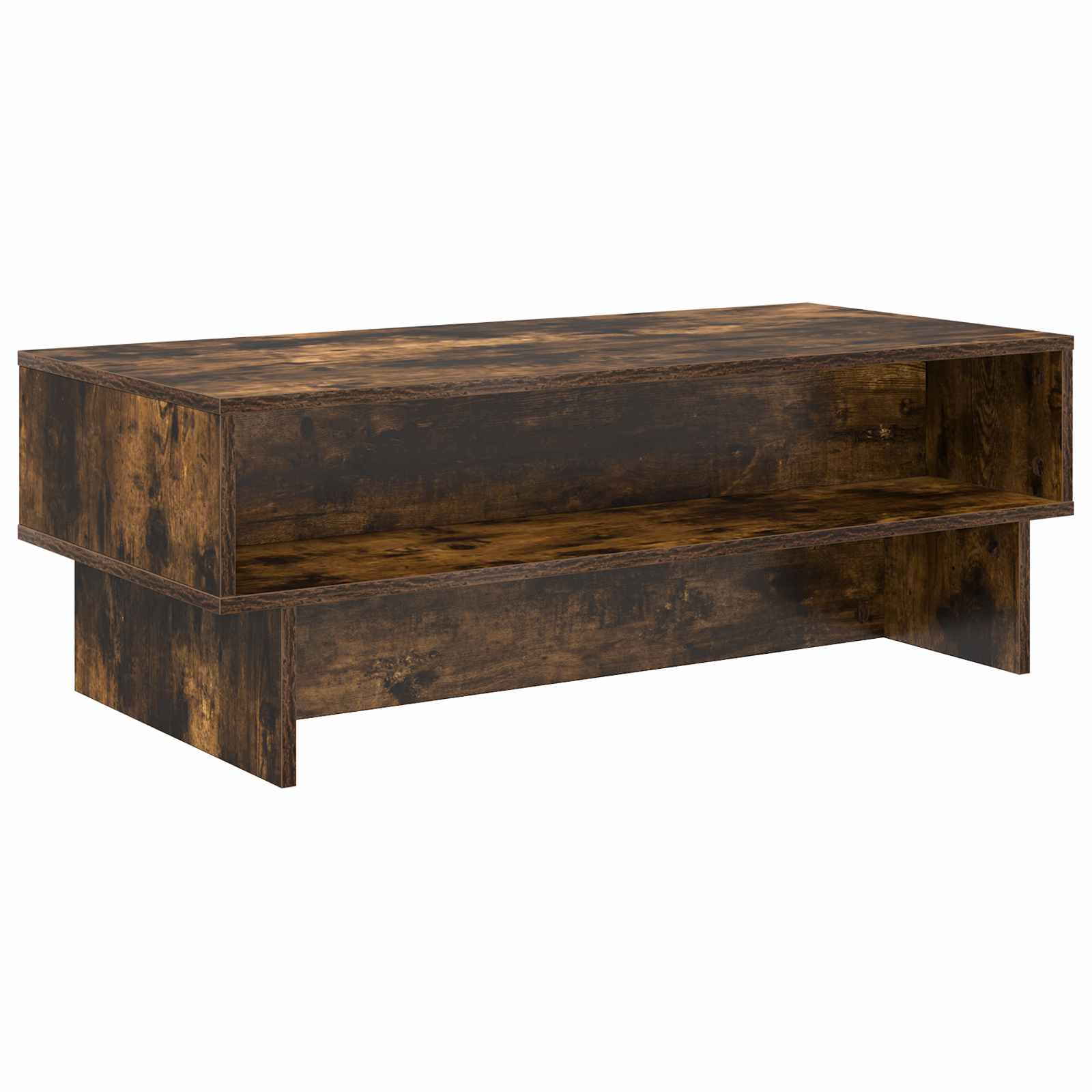 Table basse Chêne fumé 100 x 46 x 35 cm Bois d'ingénierie - XIOS