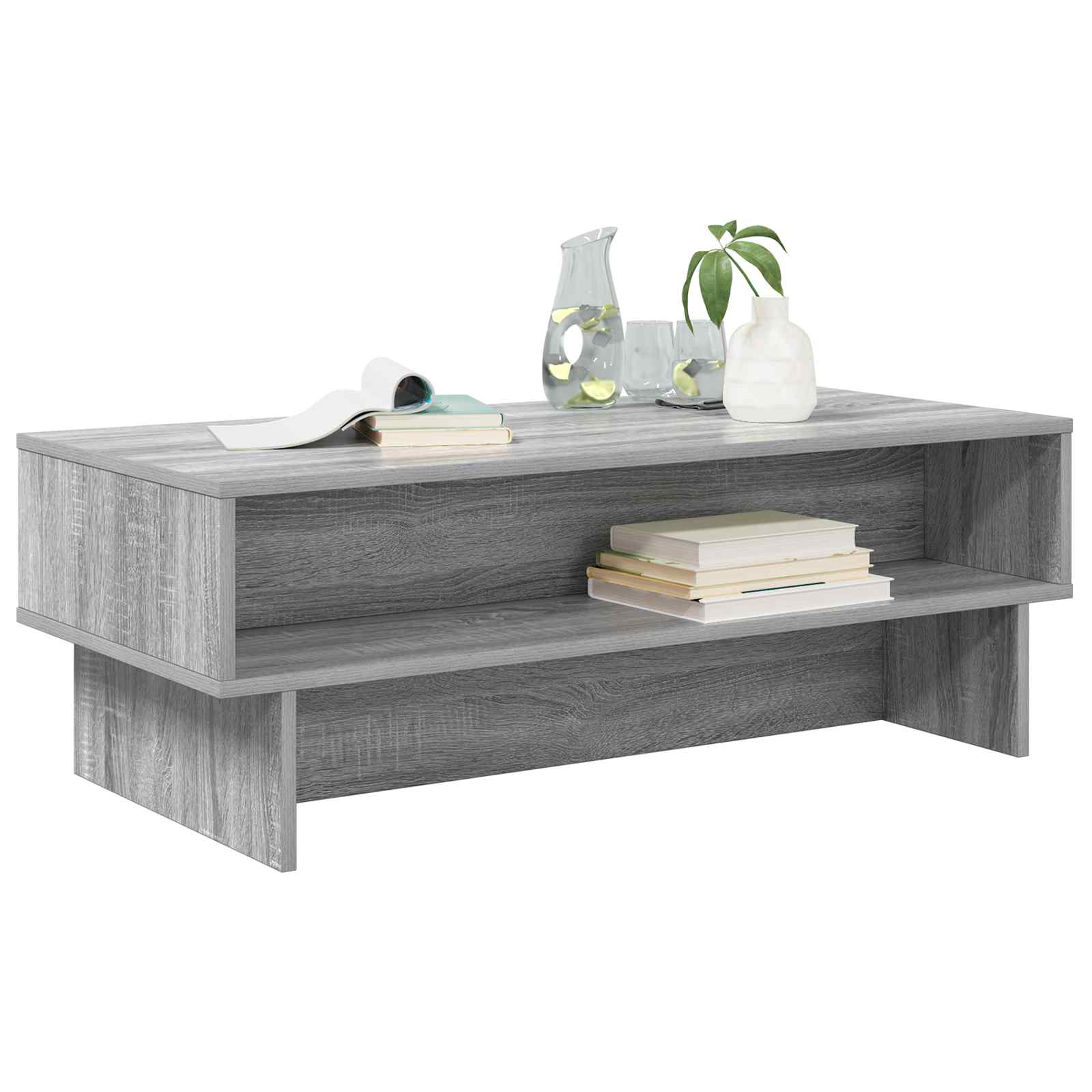 Table basse Gris Sonoma 100 x 46 x 35 cm Bois d'ingénierie - XIOS