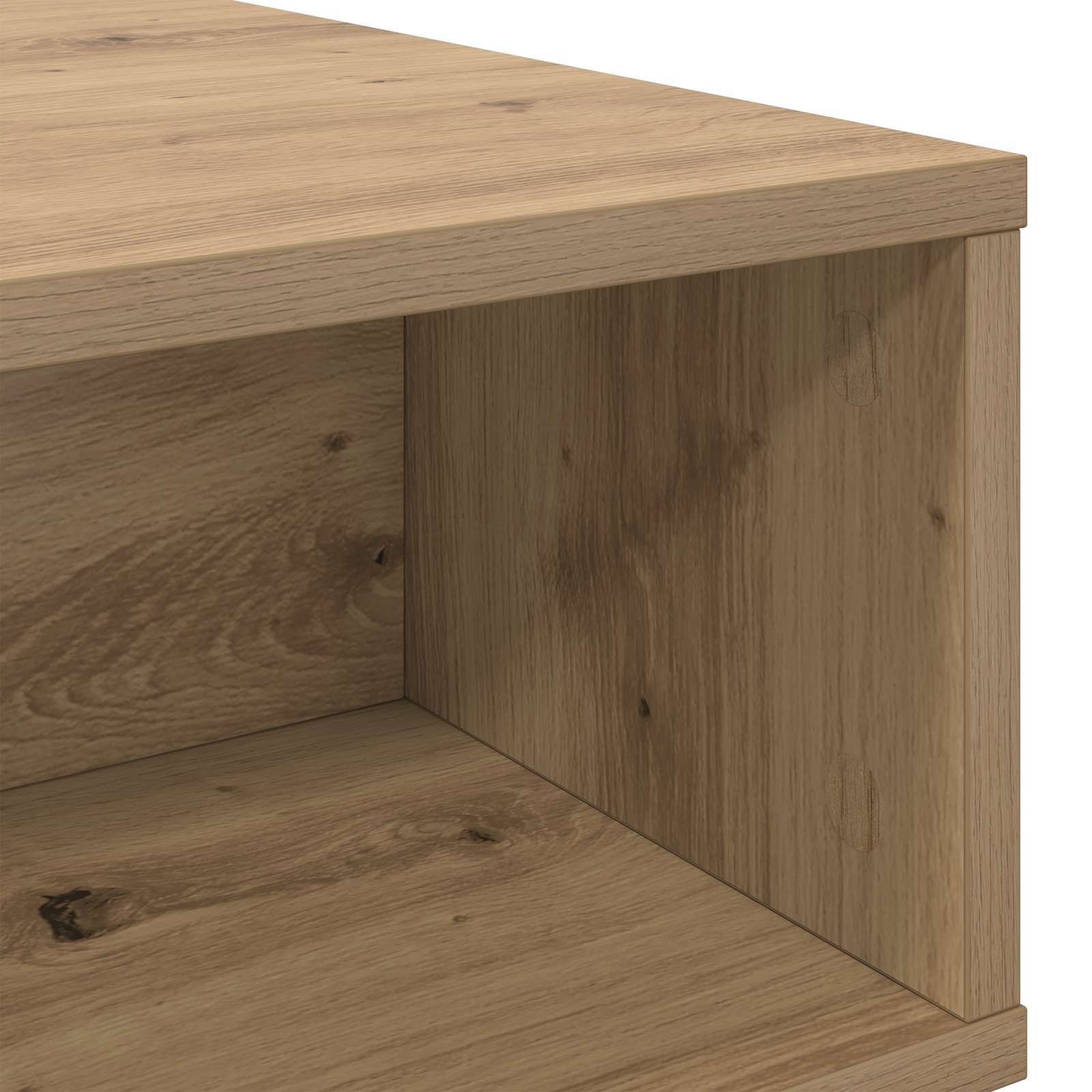 Table basse Chêne artisanal 100 x 46 x 35 cm Bois d'ingénierie - XIOS