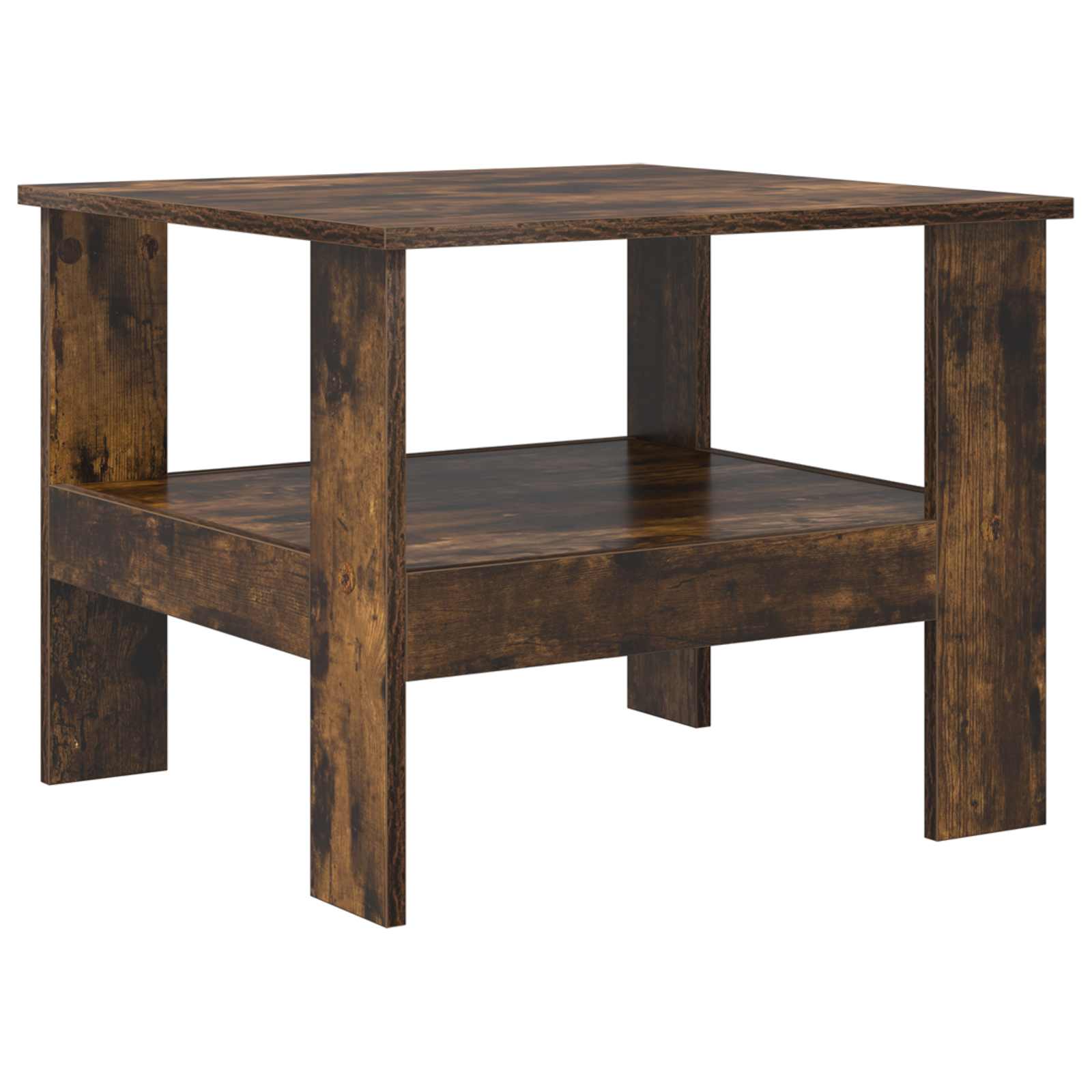 Table basse Chêne fumé 57 x 55 x 45 cm Bois d'ingénierie - XIOS