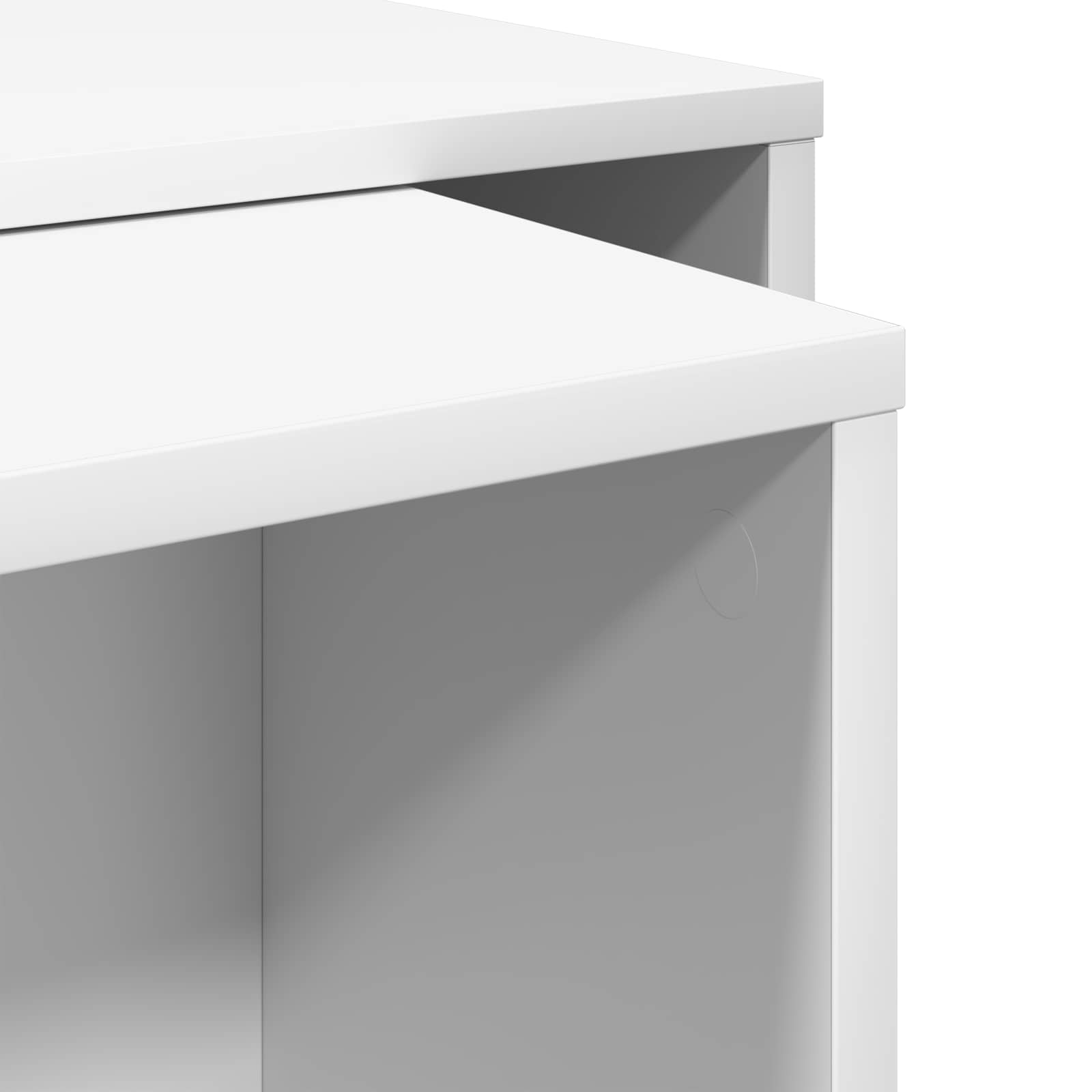 Ensemble de tables basses 2 pcs Blanc Bois d'ingénierie - XIOS