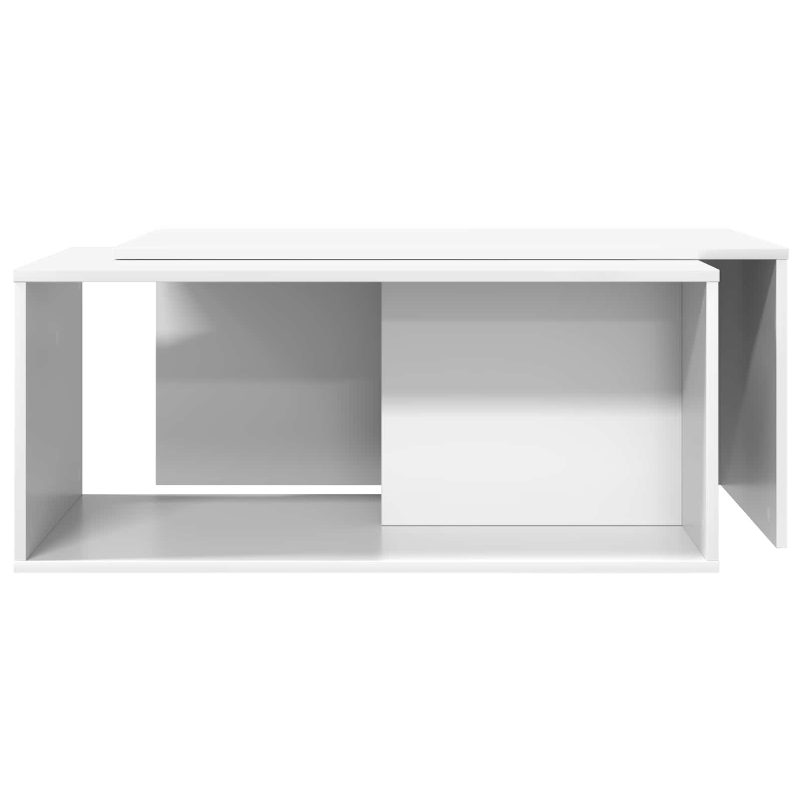 Ensemble de tables basses 2 pcs Blanc Bois d'ingénierie - XIOS