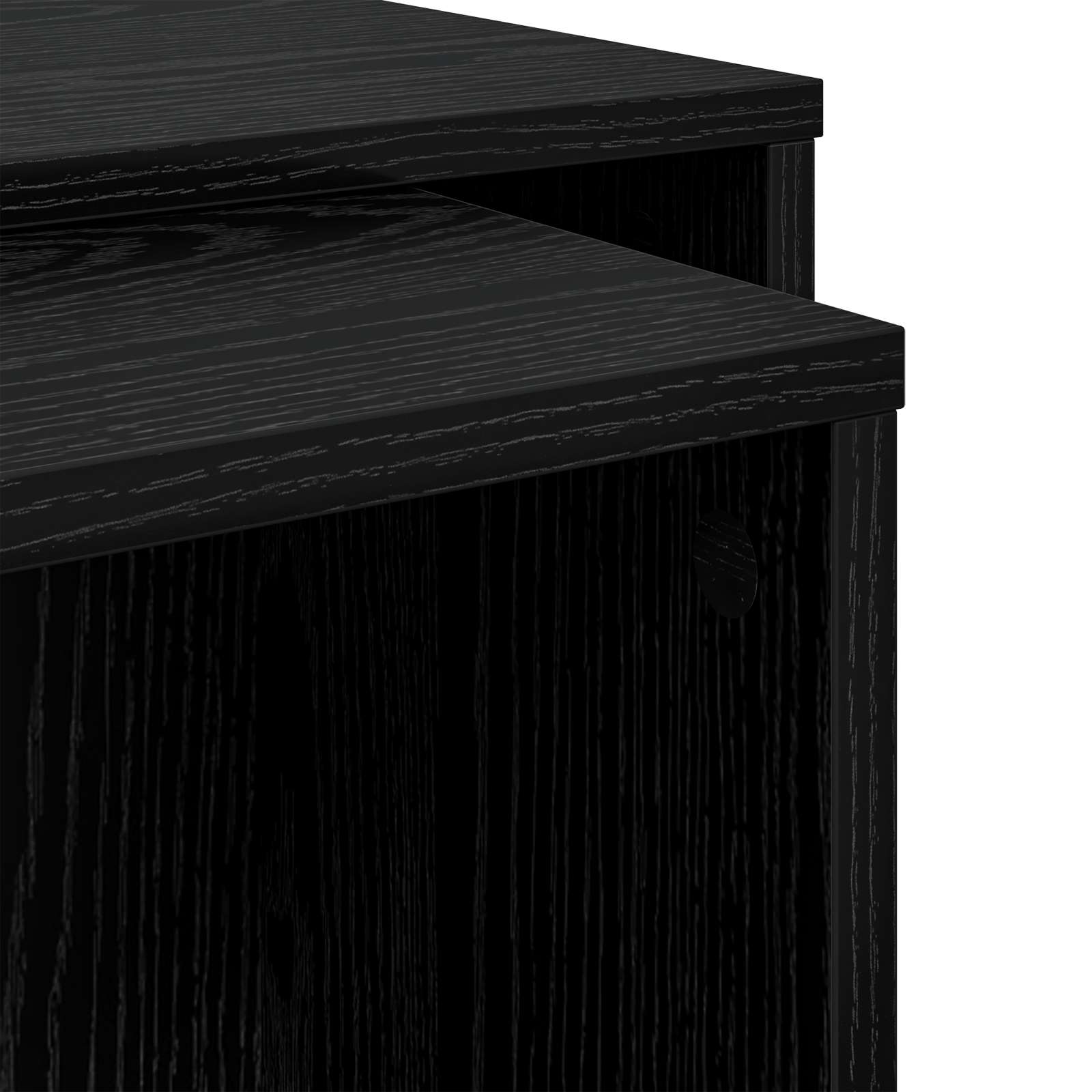 Ensemble de tables basses 2 pcs Chêne noir Bois d'ingénierie - XIOS