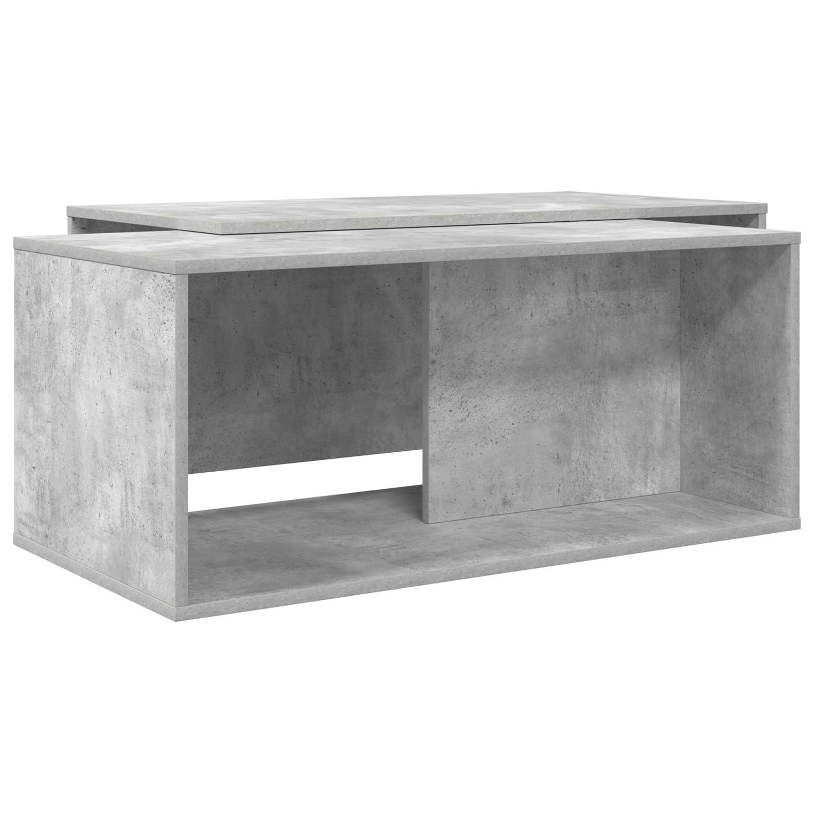 Ensemble de tables basses 2 pcs Gris béton Bois d'ingénierie - XIOS