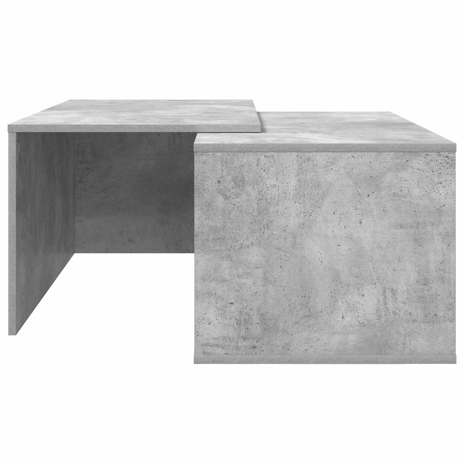 Ensemble de tables basses 2 pcs Gris béton Bois d'ingénierie - XIOS
