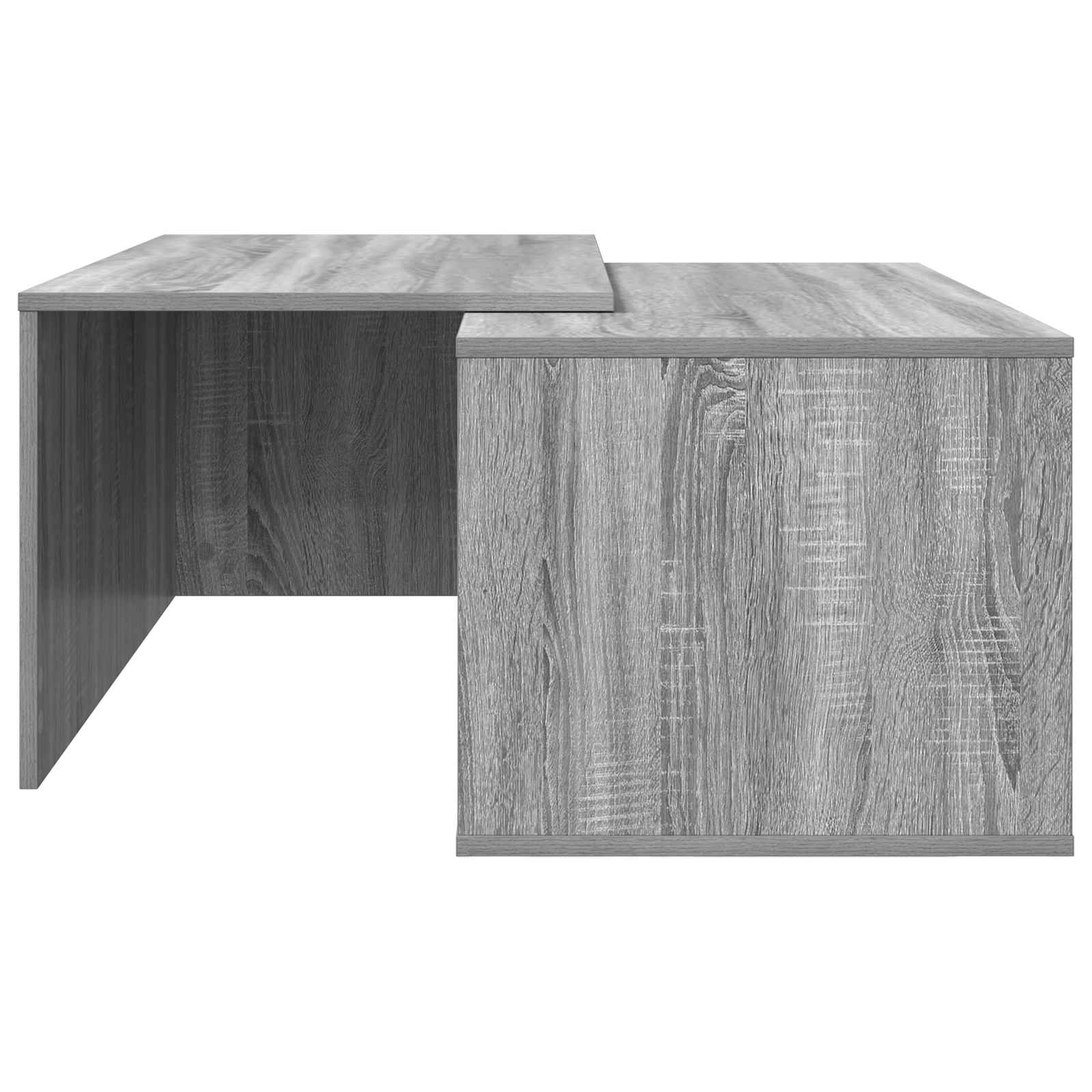Ensemble de tables basses 2 pcs Gris Sonoma Bois d'ingénierie - XIOS