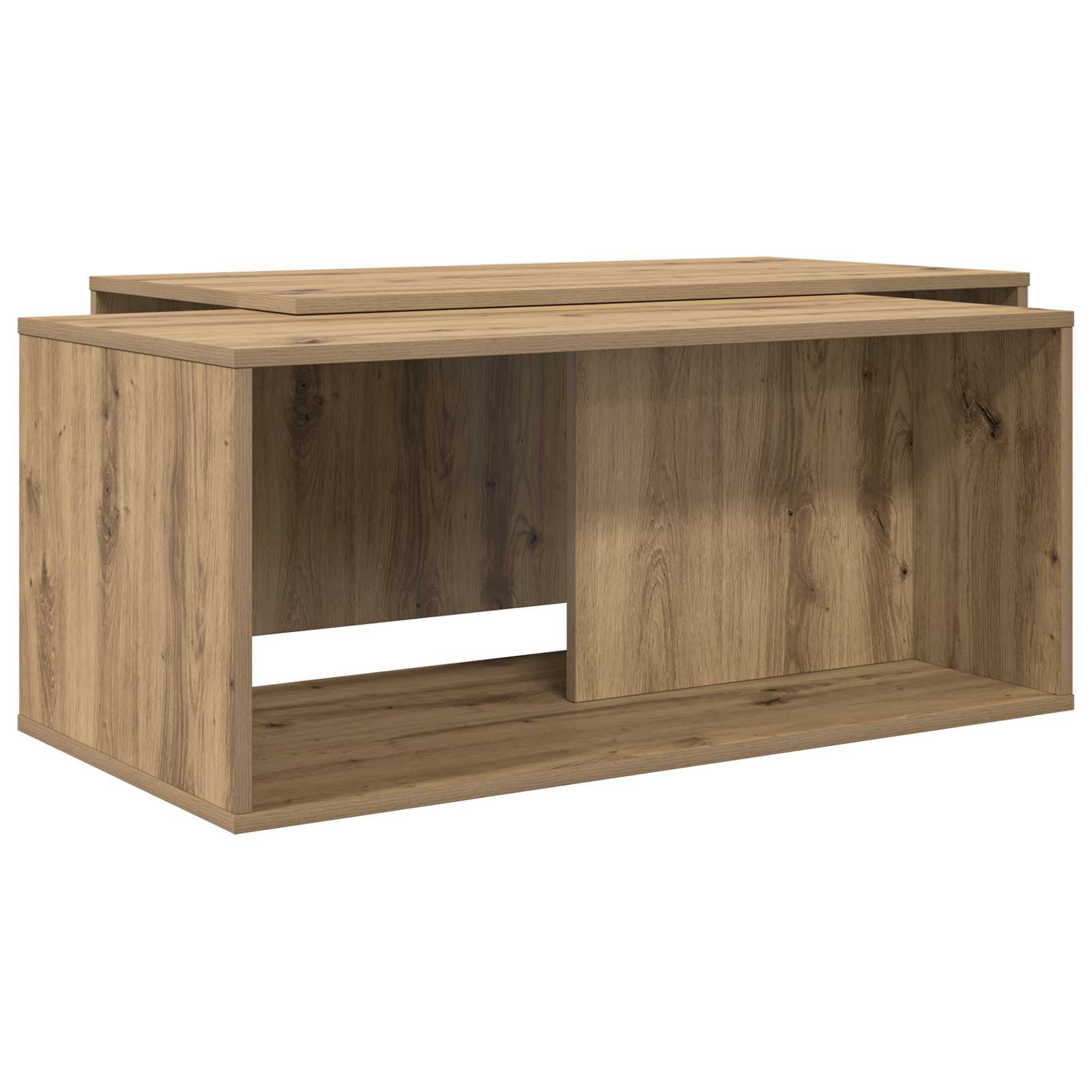 Ensemble de tables basses 2 pcs Chêne artisanal - XIOS