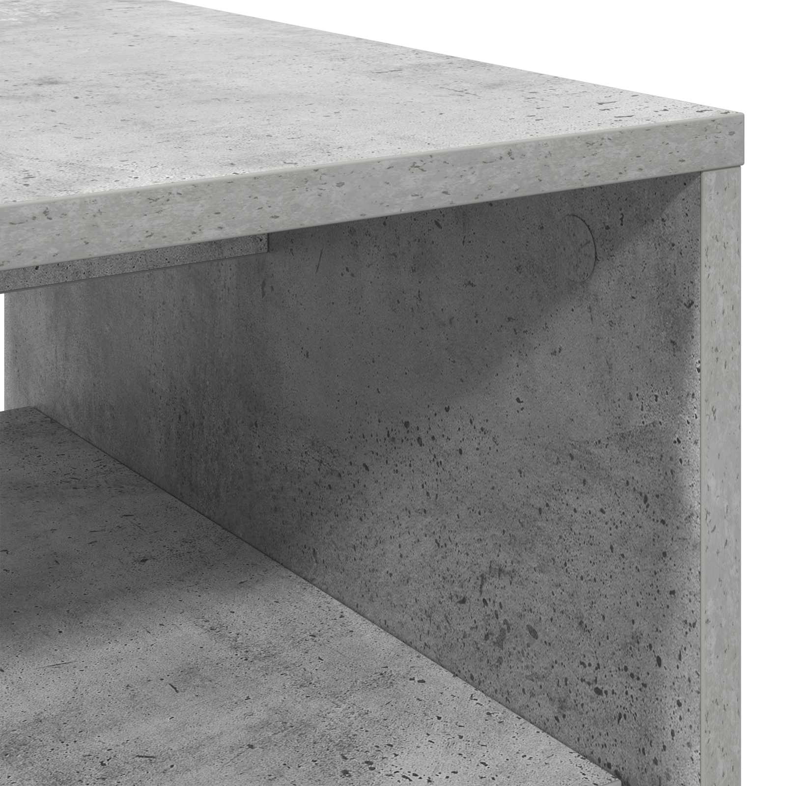 Table basse Gris béton 60 x 50 x 40 cm Bois d'ingénierie - XIOS