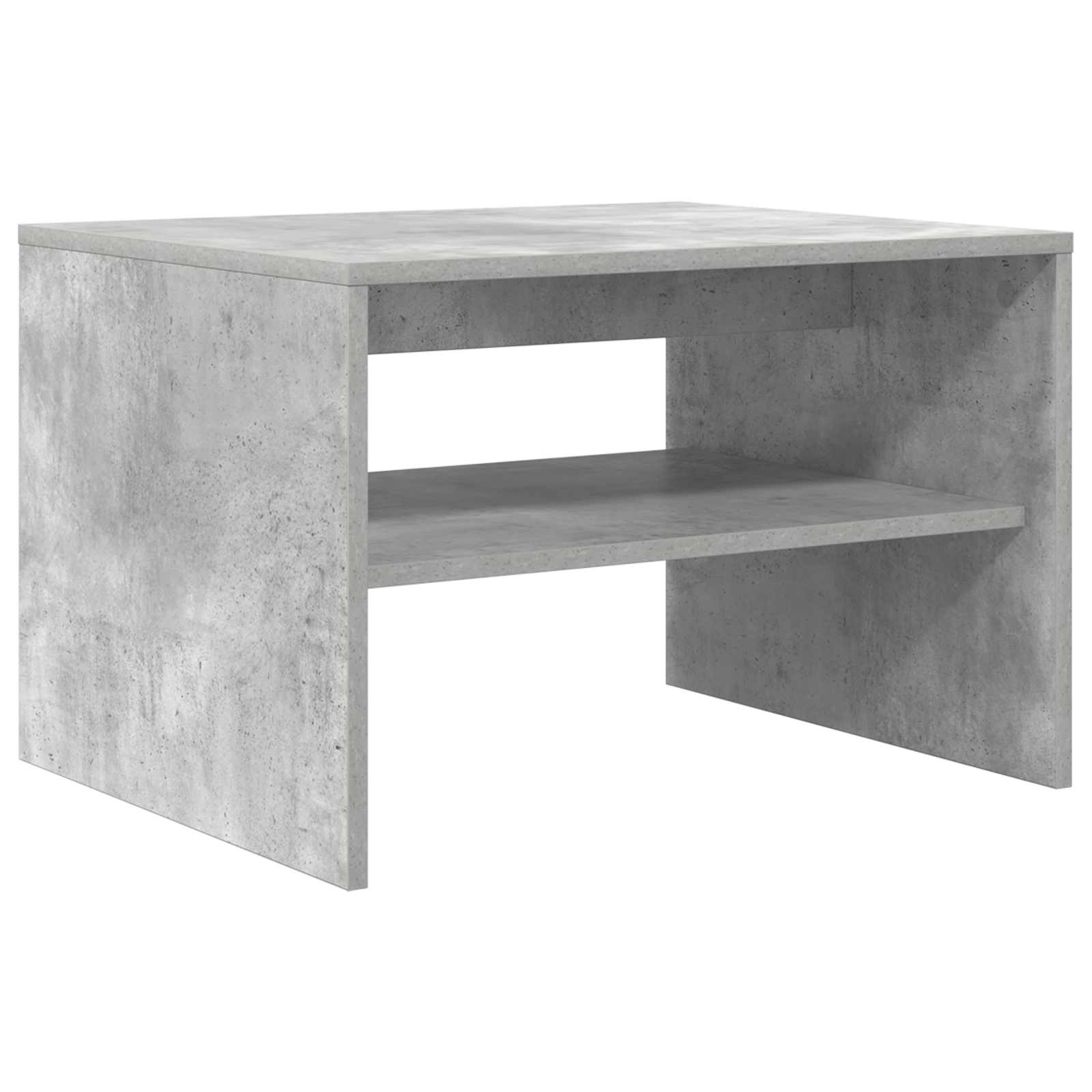 Table basse Gris béton 60 x 50 x 40 cm Bois d'ingénierie - XIOS