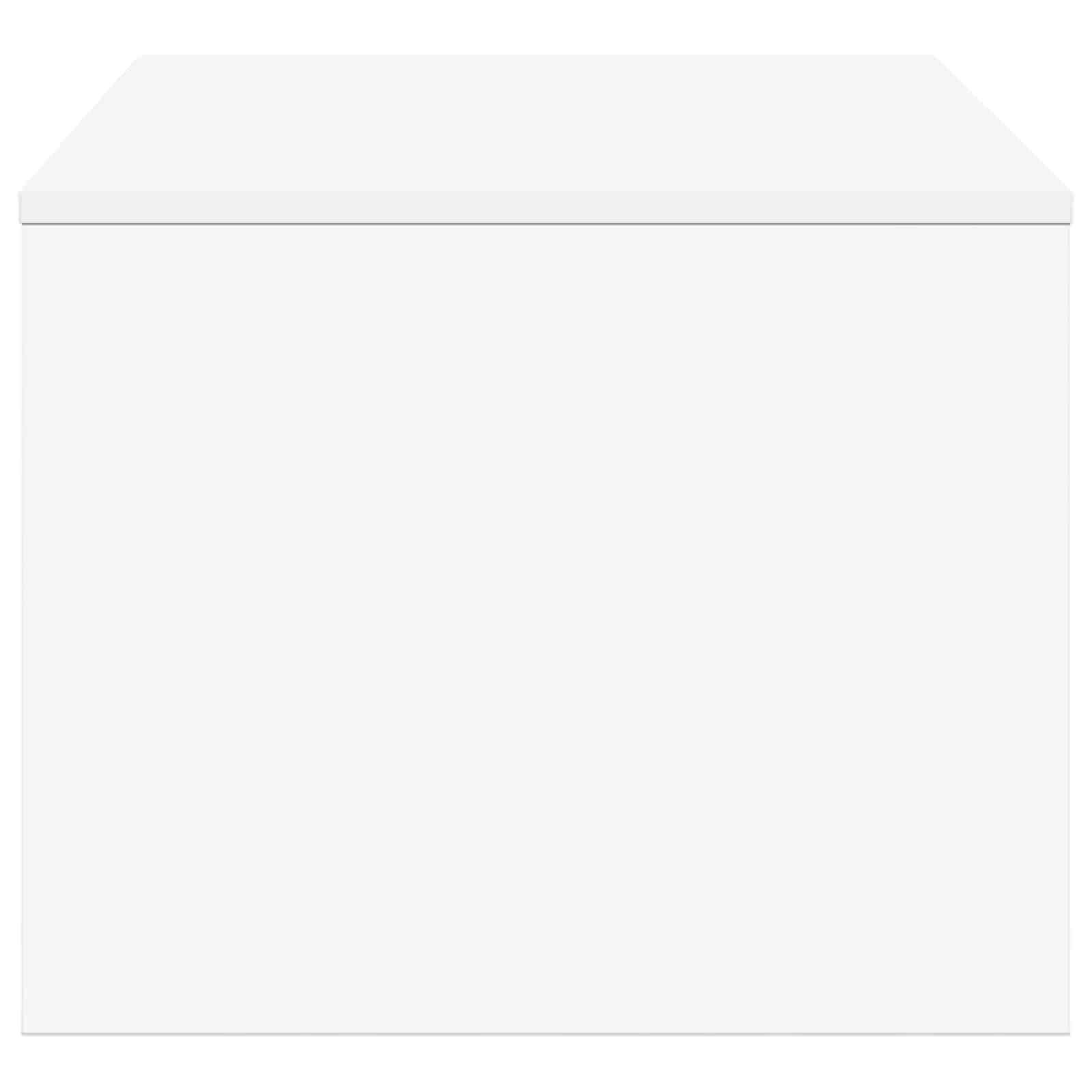 Table basse Blanc 80 x 50 x 40 cm Bois d'ingénierie - XIOS