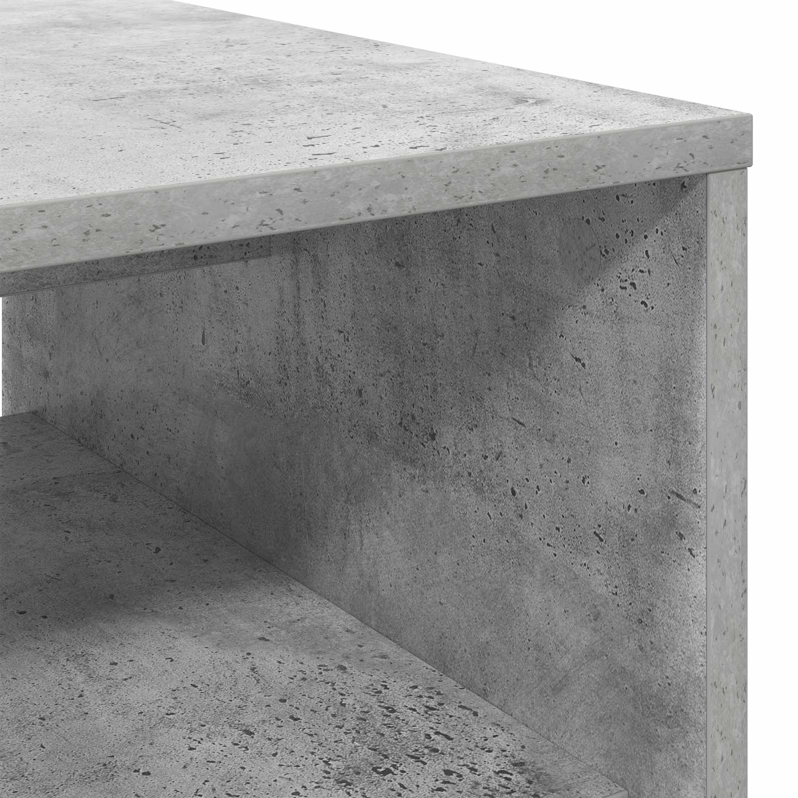 Table basse Gris béton 80 x 50 x 40 cm Bois d'ingénierie - XIOS