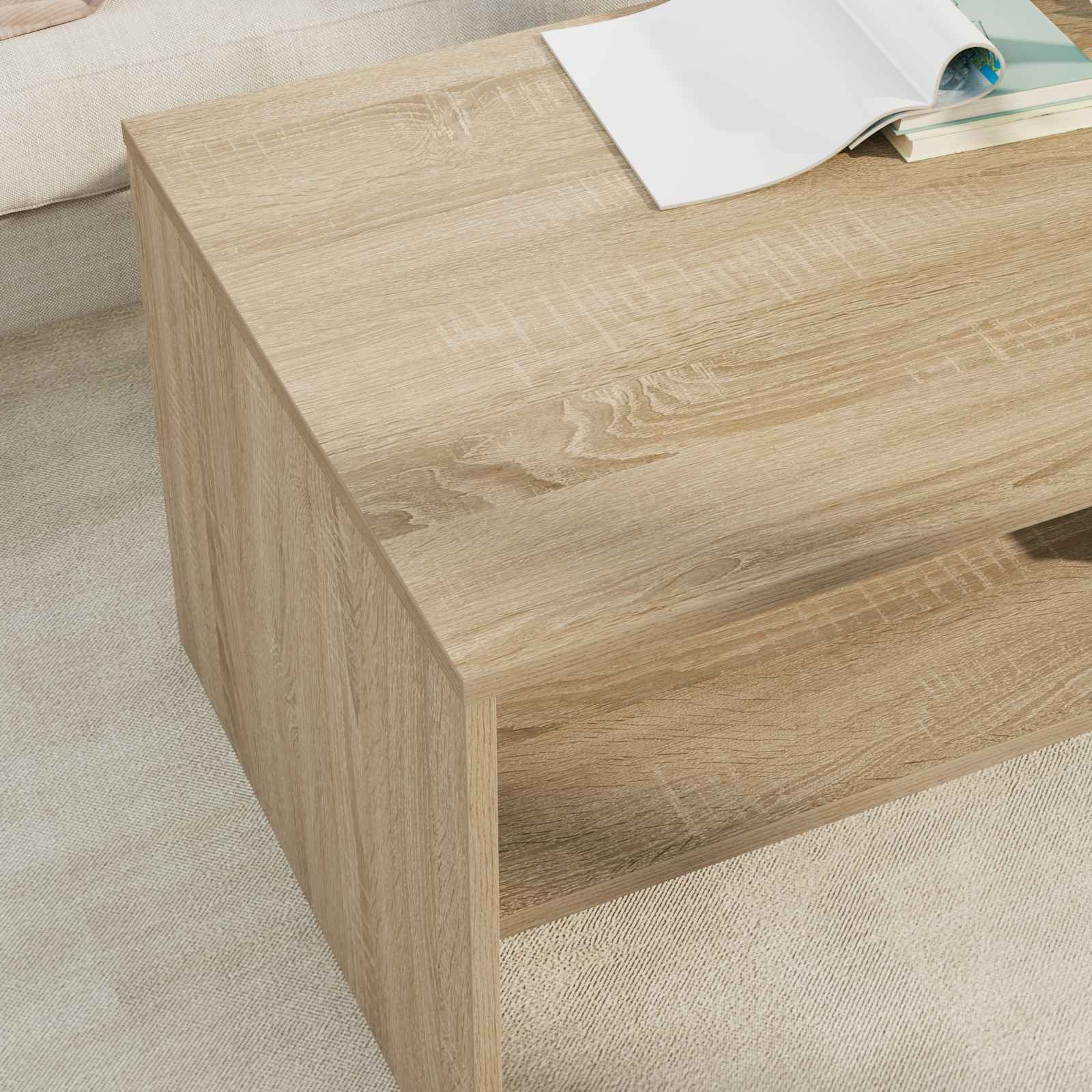 Table basse Chêne Sonoma 100 x 50 x 40 cm Bois d'ingénierie - XIOS