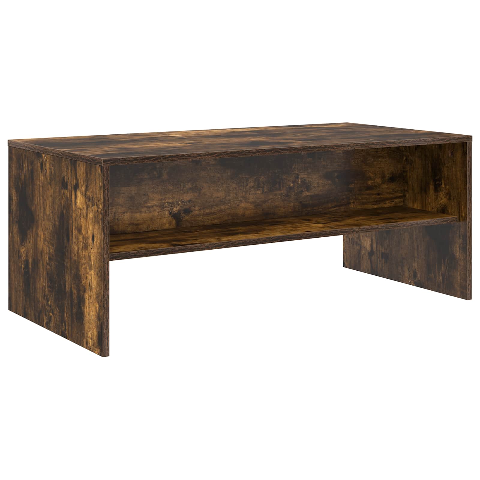 Table basse Chêne fumé 100 x 50 x 40 cm Bois d'ingénierie - XIOS