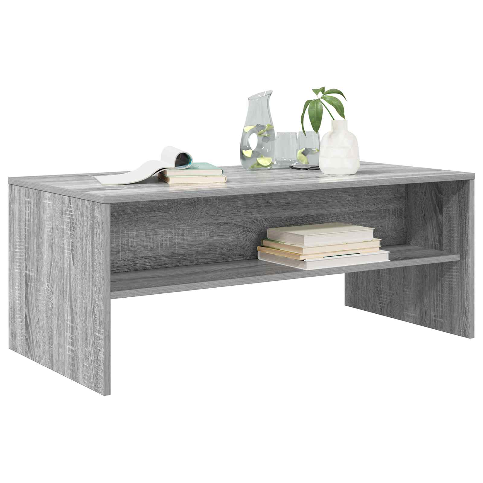 Table basse Gris Sonoma 100 x 50 x 40 cm Bois d'ingénierie - XIOS