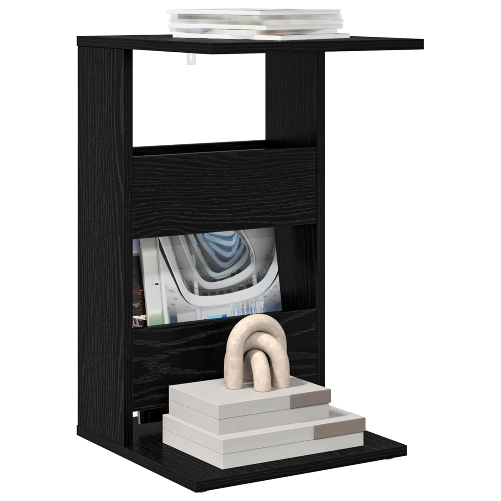 Table d'appoint Chêne noir 40 x 35 x 60,5 cm Bois d'ingénierie - XIOS