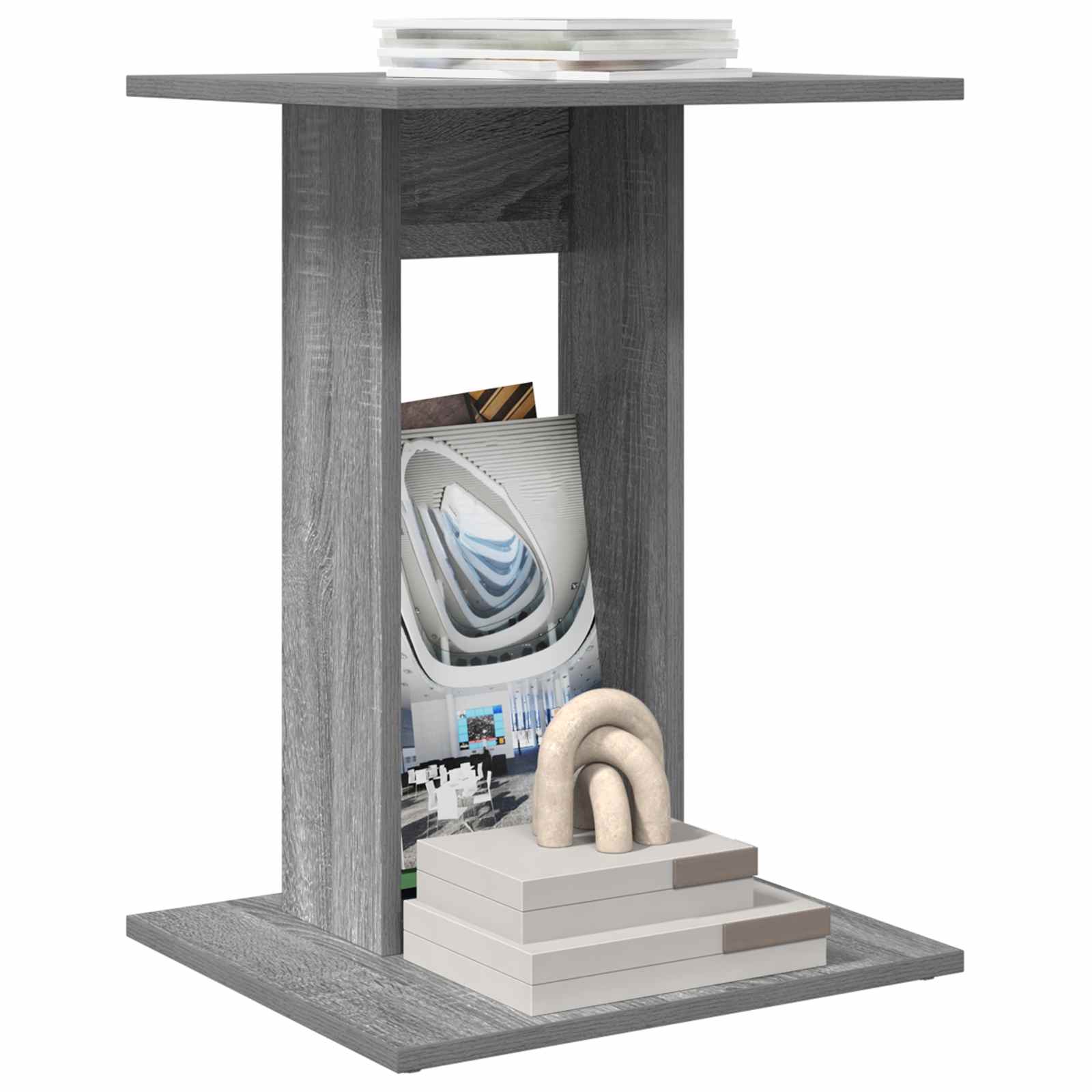 Table d'appoint Gris Sonoma 45 x 40 x 62,5 cm Bois d'ingénierie - XIOS