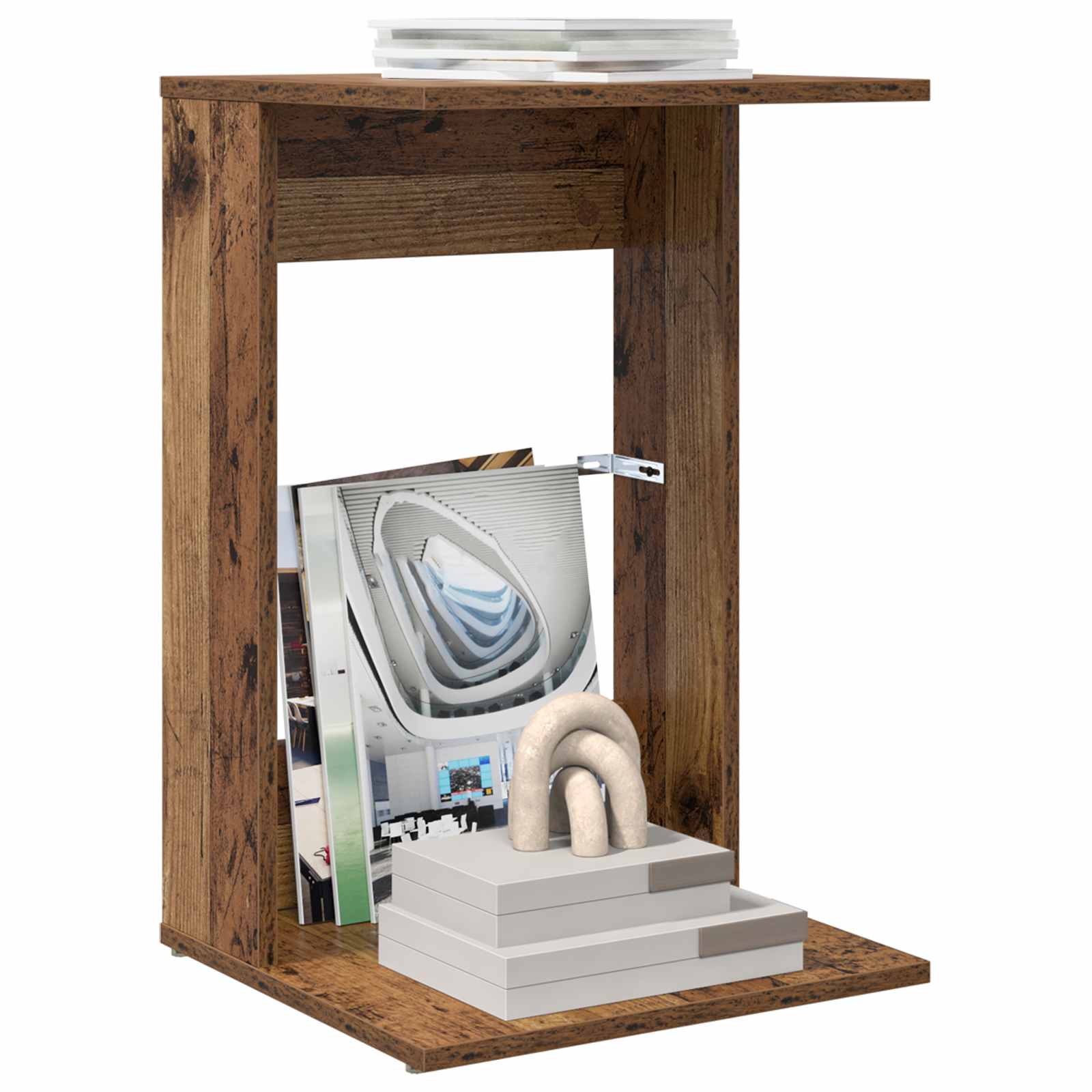 Table d'appoint Bois ancien 40 x 38 x 62,5 cm Bois d'ingénierie - XIOS