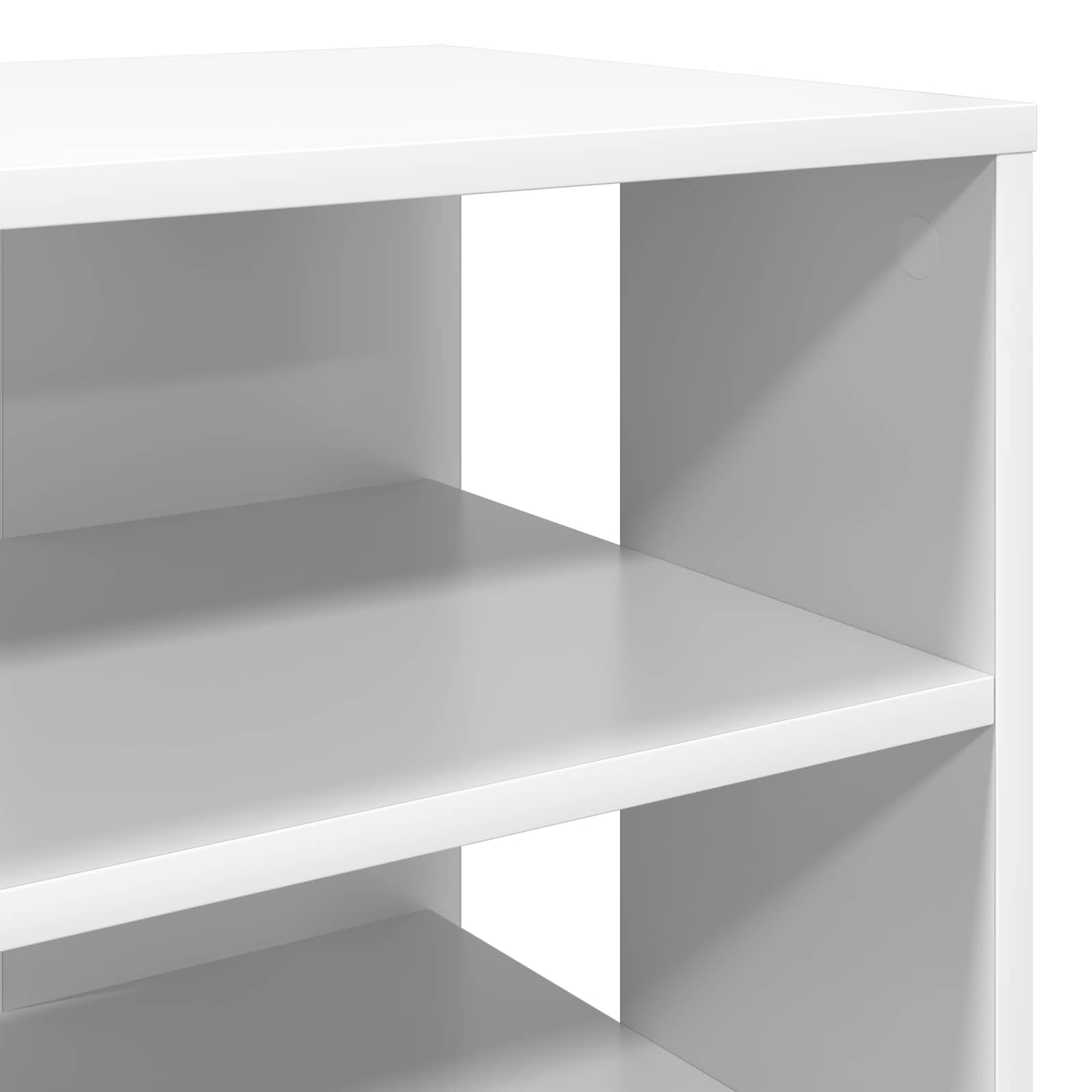 Cabinet à chaussures avec étagère 2 pcs Blanc Bois d'ingénierie - XIOS