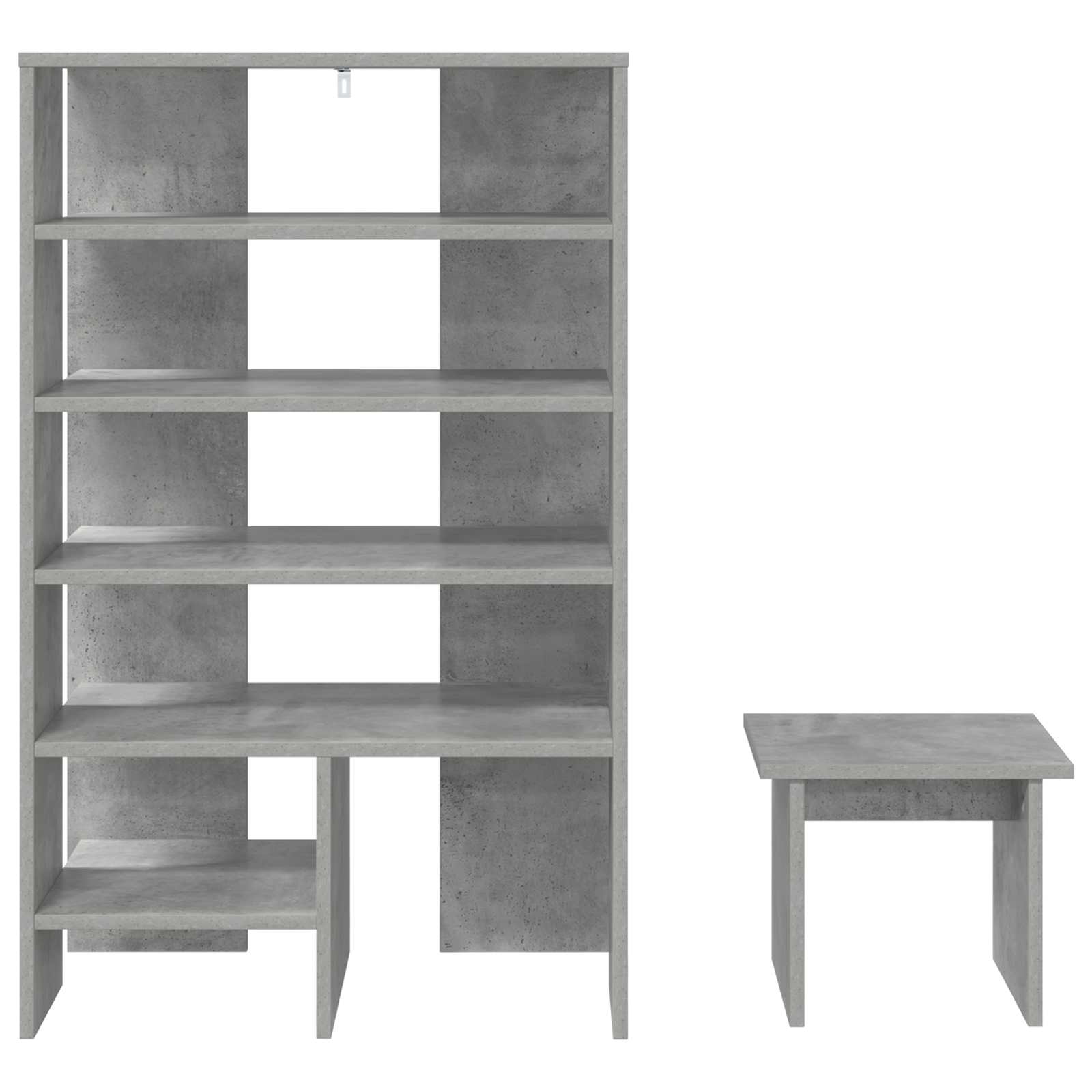 Cabinet à chaussures 2 pcs Gris béton Bois d'ingénierie - XIOS