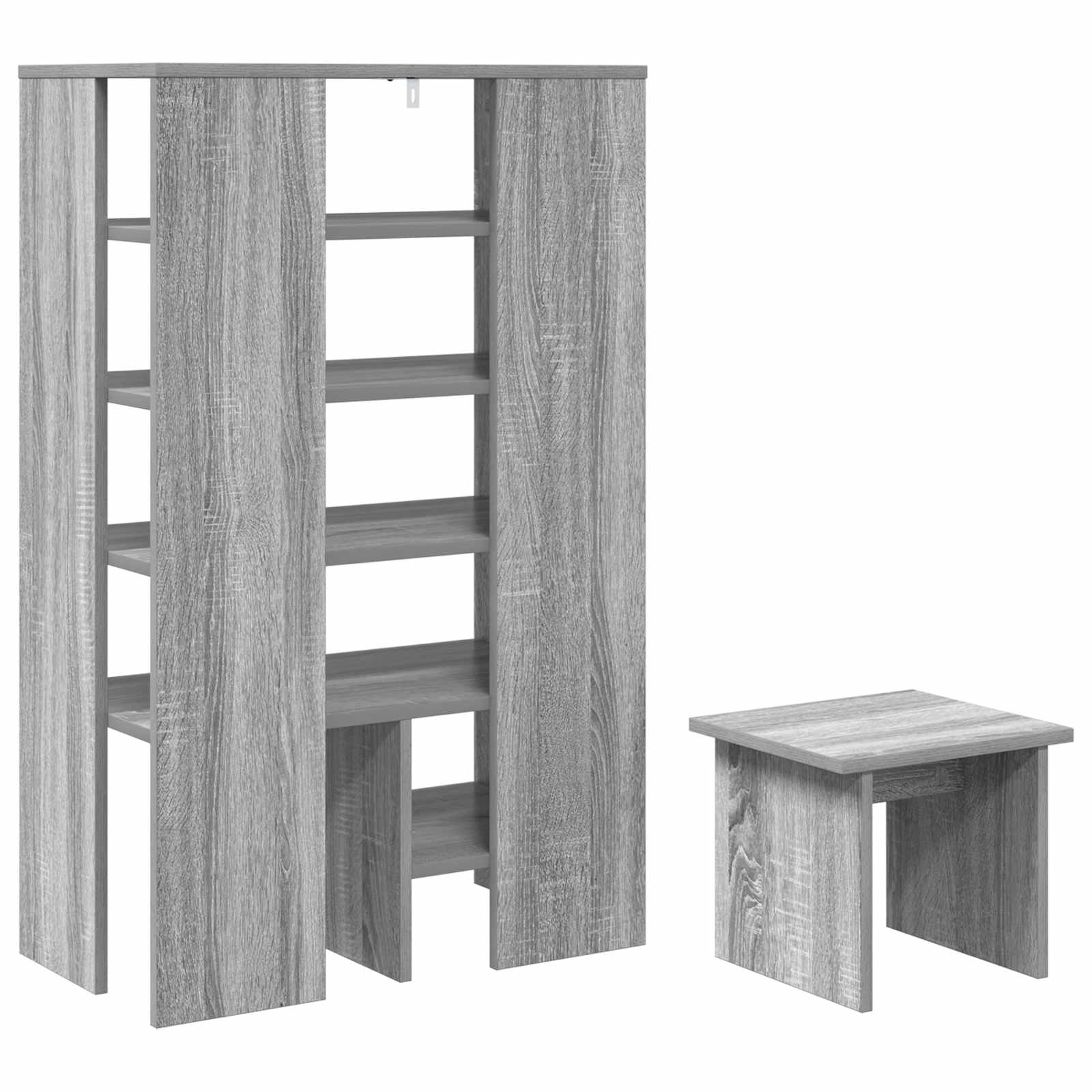Cabinet à chaussures 2 pcs Gris Sonoma Bois d'ingénierie - XIOS