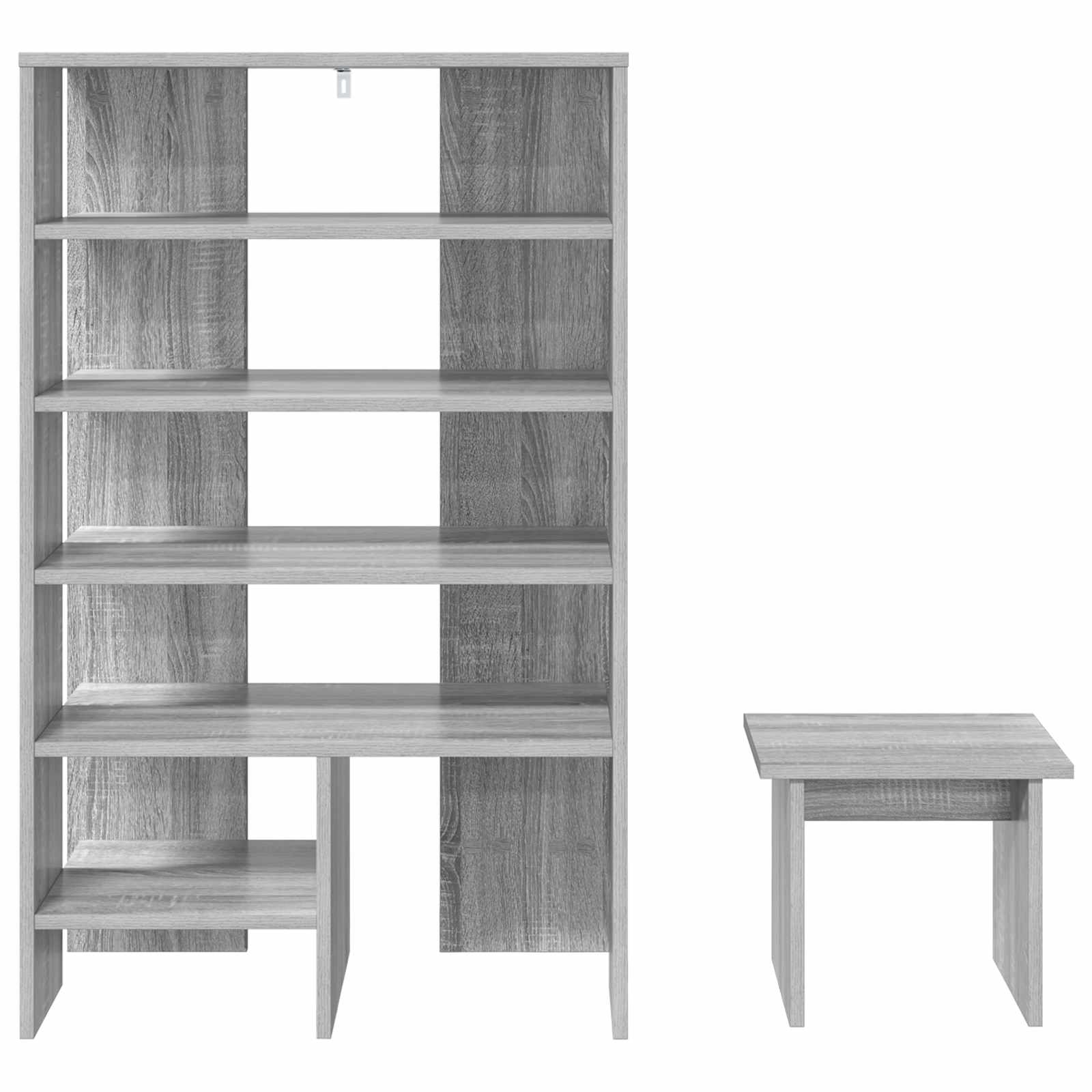 Cabinet à chaussures 2 pcs Gris Sonoma Bois d'ingénierie - XIOS